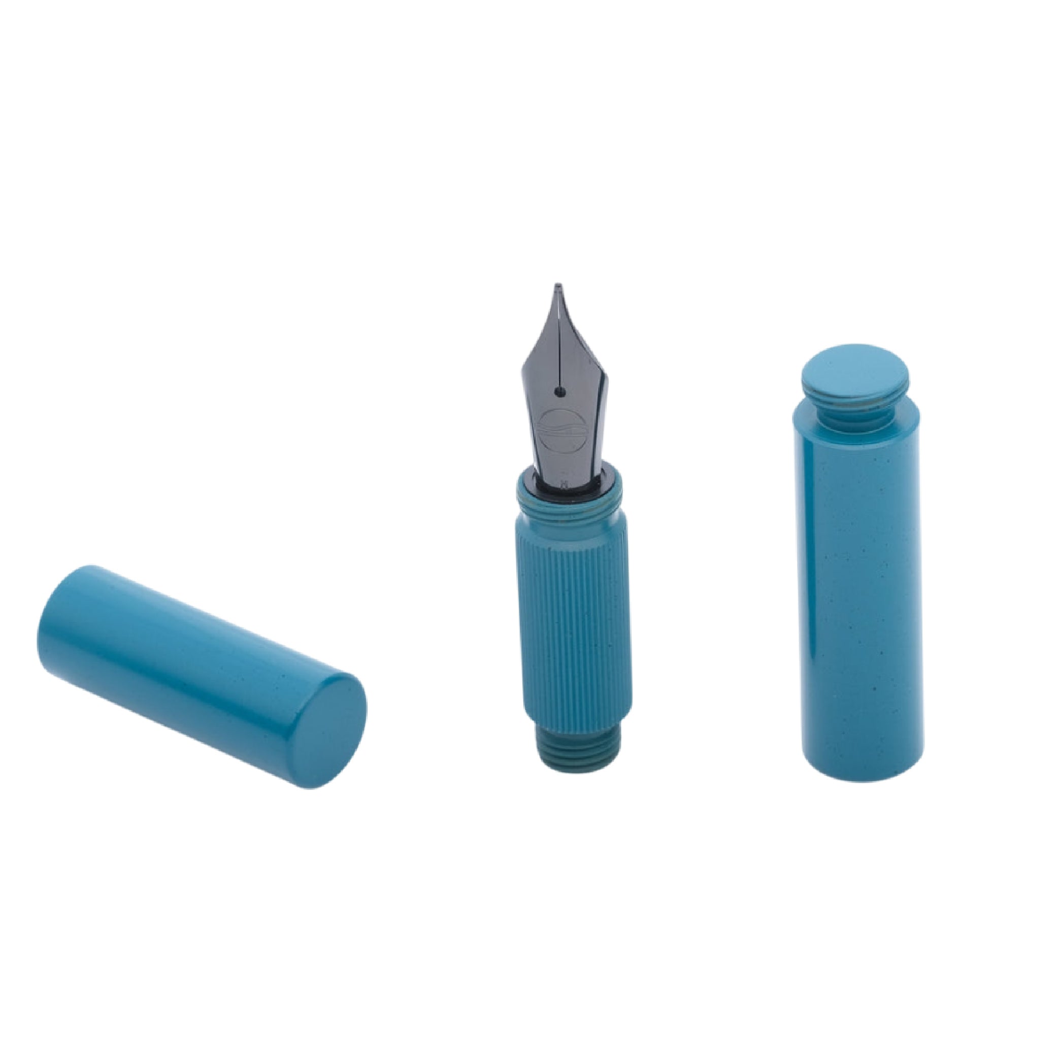Pocketmaster Mono "Aquamarine" Pure Ebonite Fountain Pen
