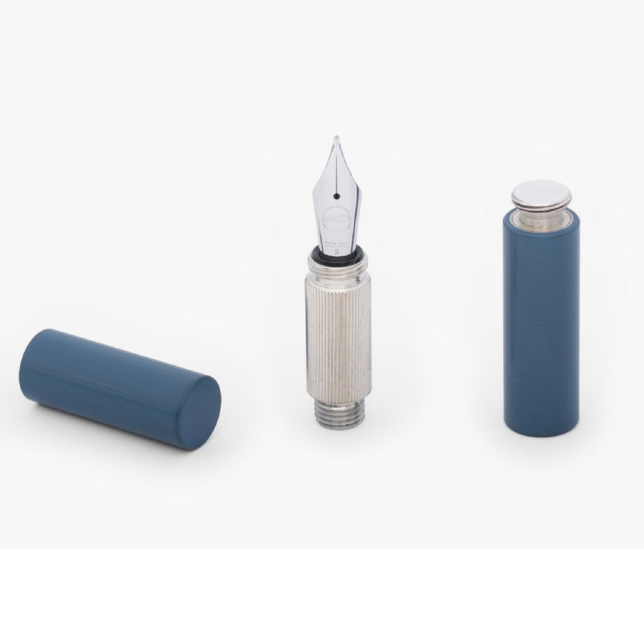 Pocketmaster Silver 935 & Ebonite "Grey Blue" Limited Edition Fountain Pen