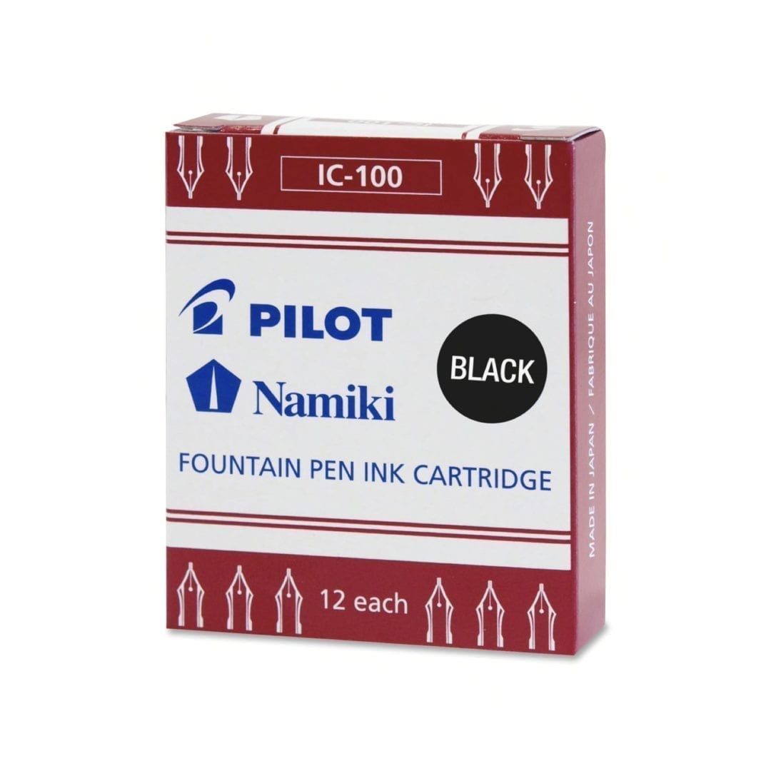 PILOT-NAMIKI Black Cartridges, 12pcs