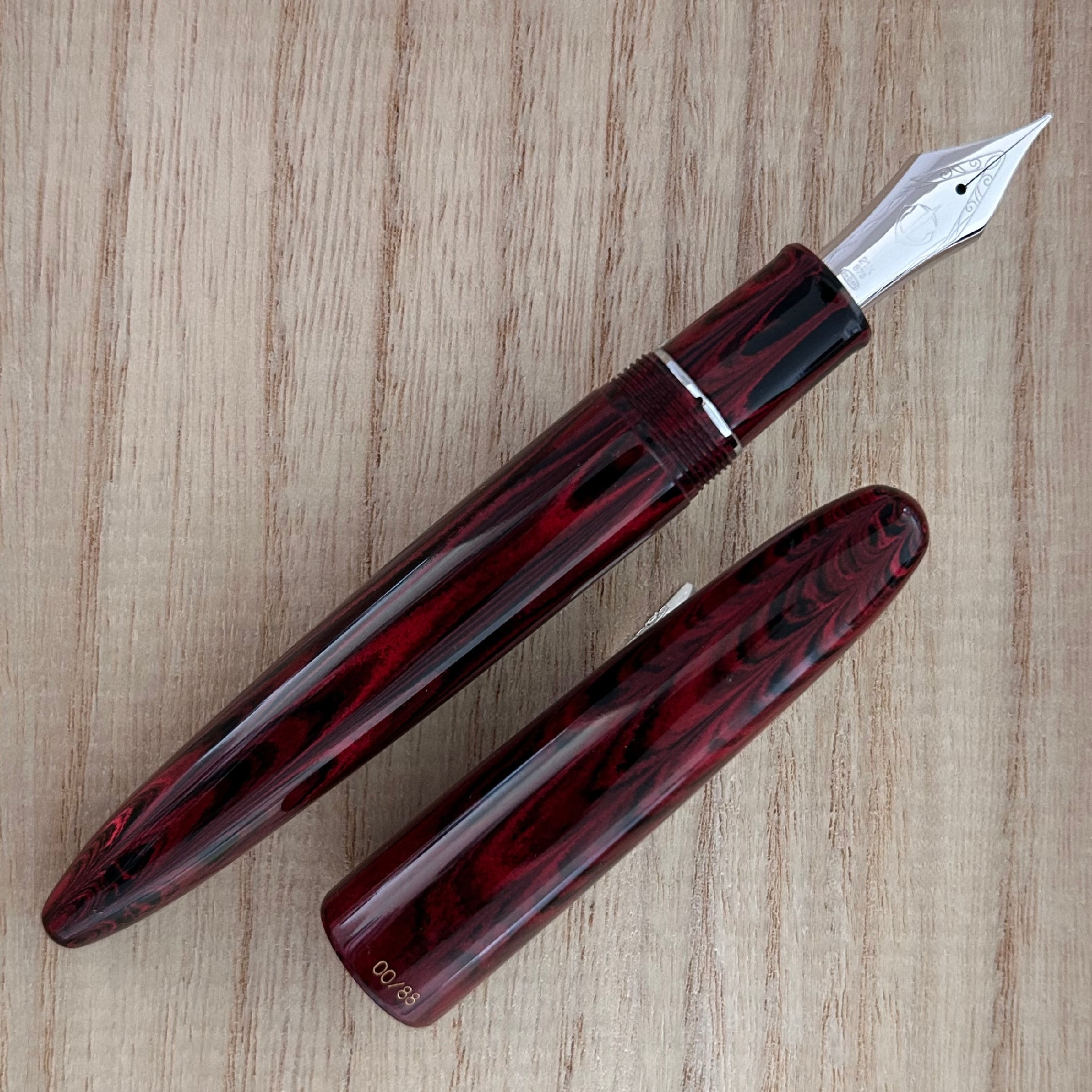 King of Pen Ripple Magma Ebonite Limited Edition Fountain Pen