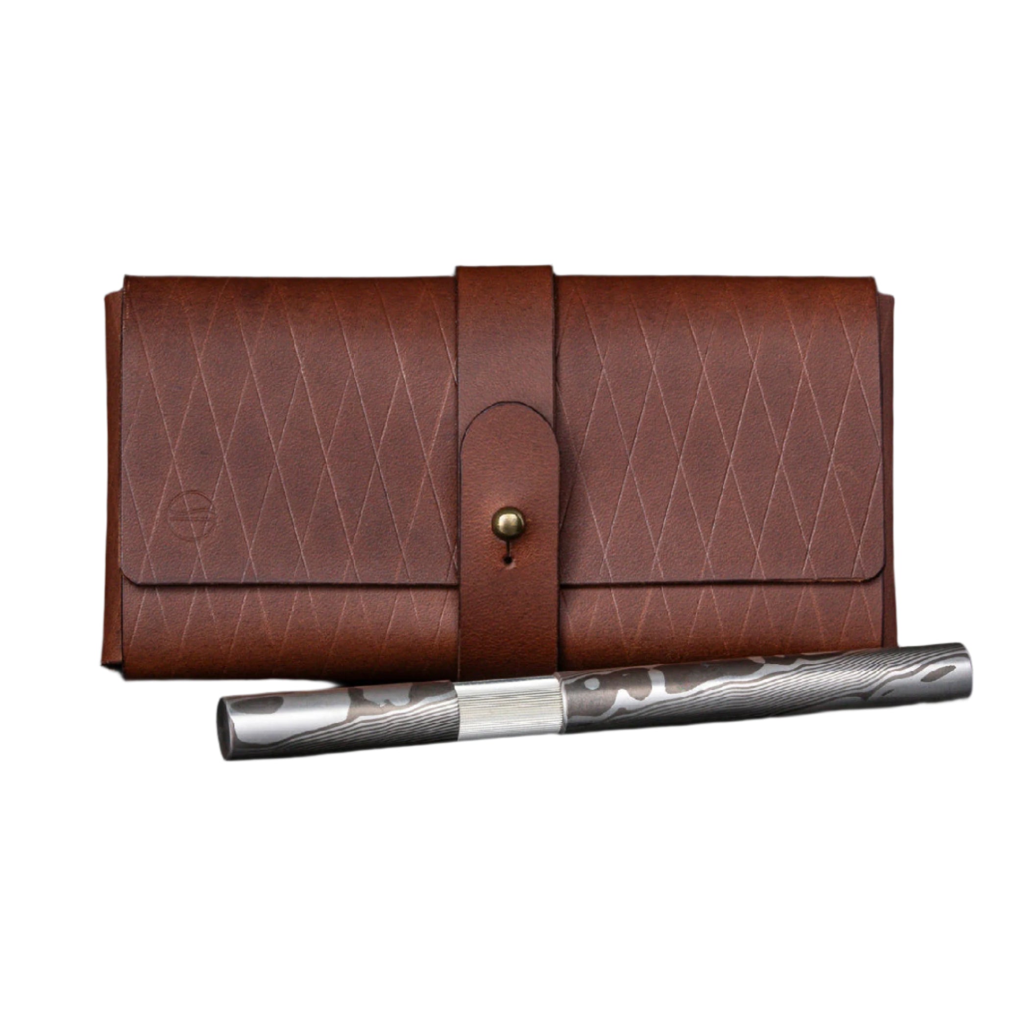 Shortcap Solid Mokume Gane, Fine Silver & Shibuishi Fountain Pen