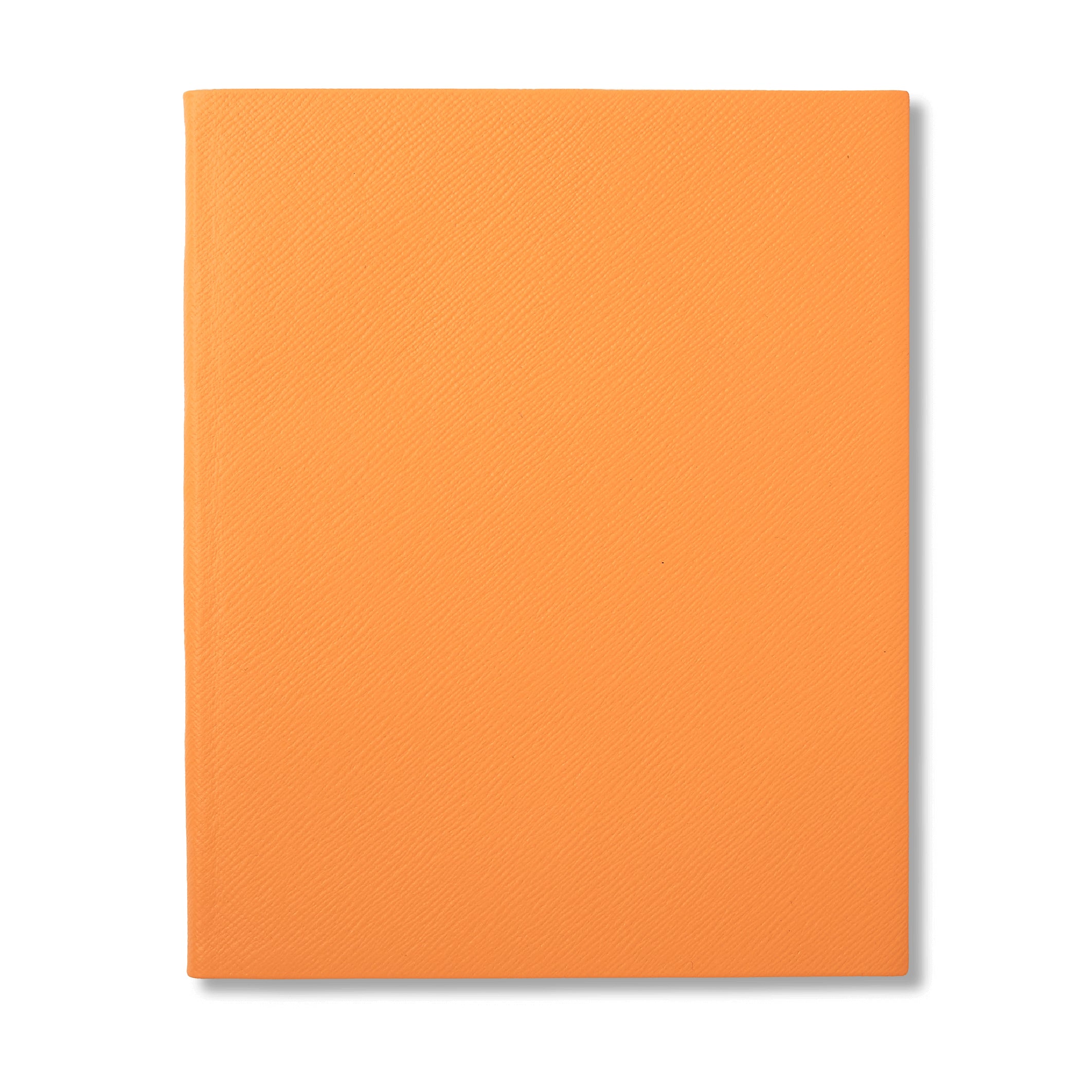 SMYTHSON_Portobello Notebook in Light Orange Panama