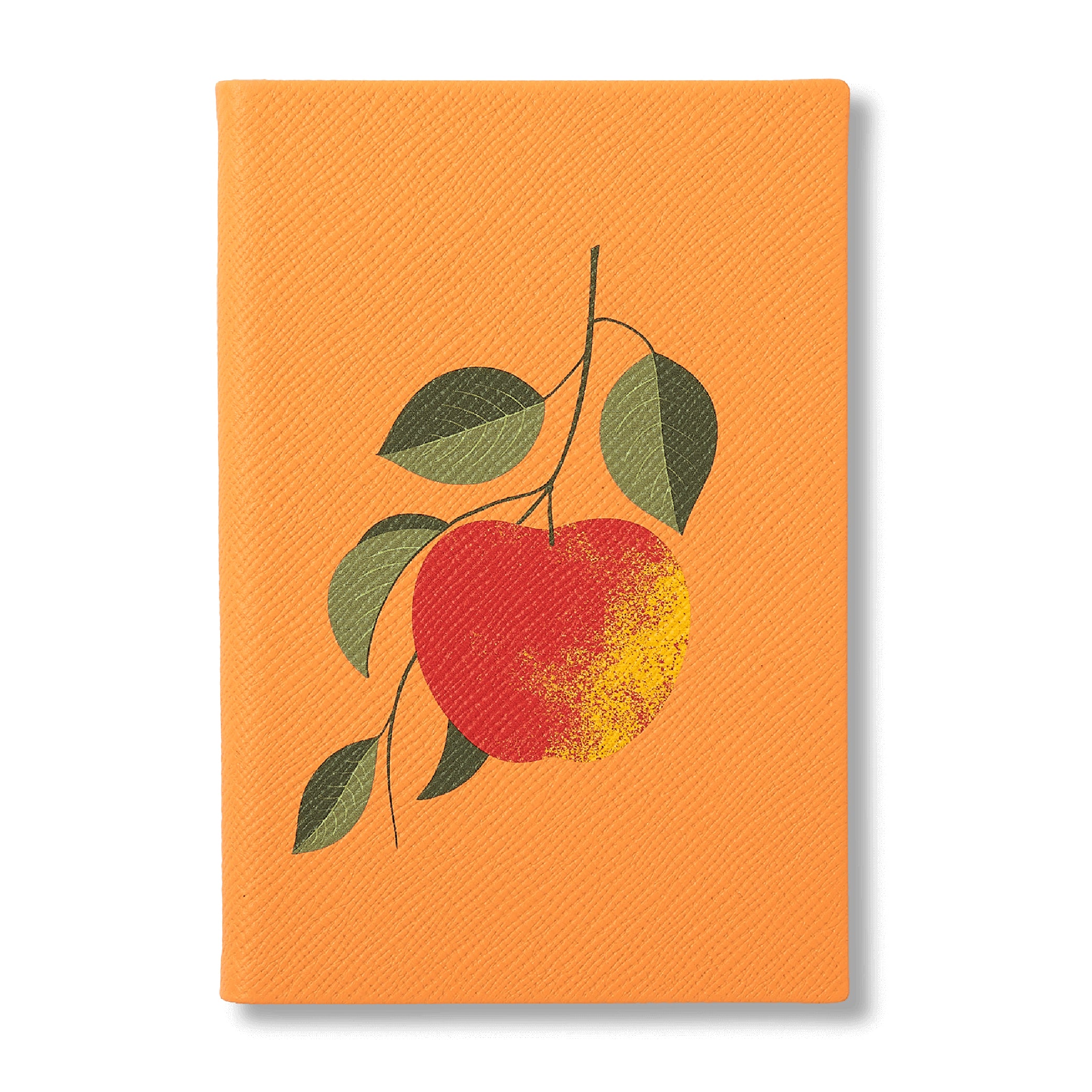SMYTHSON_Apple Chelsea Notebook in Light Orange Panama