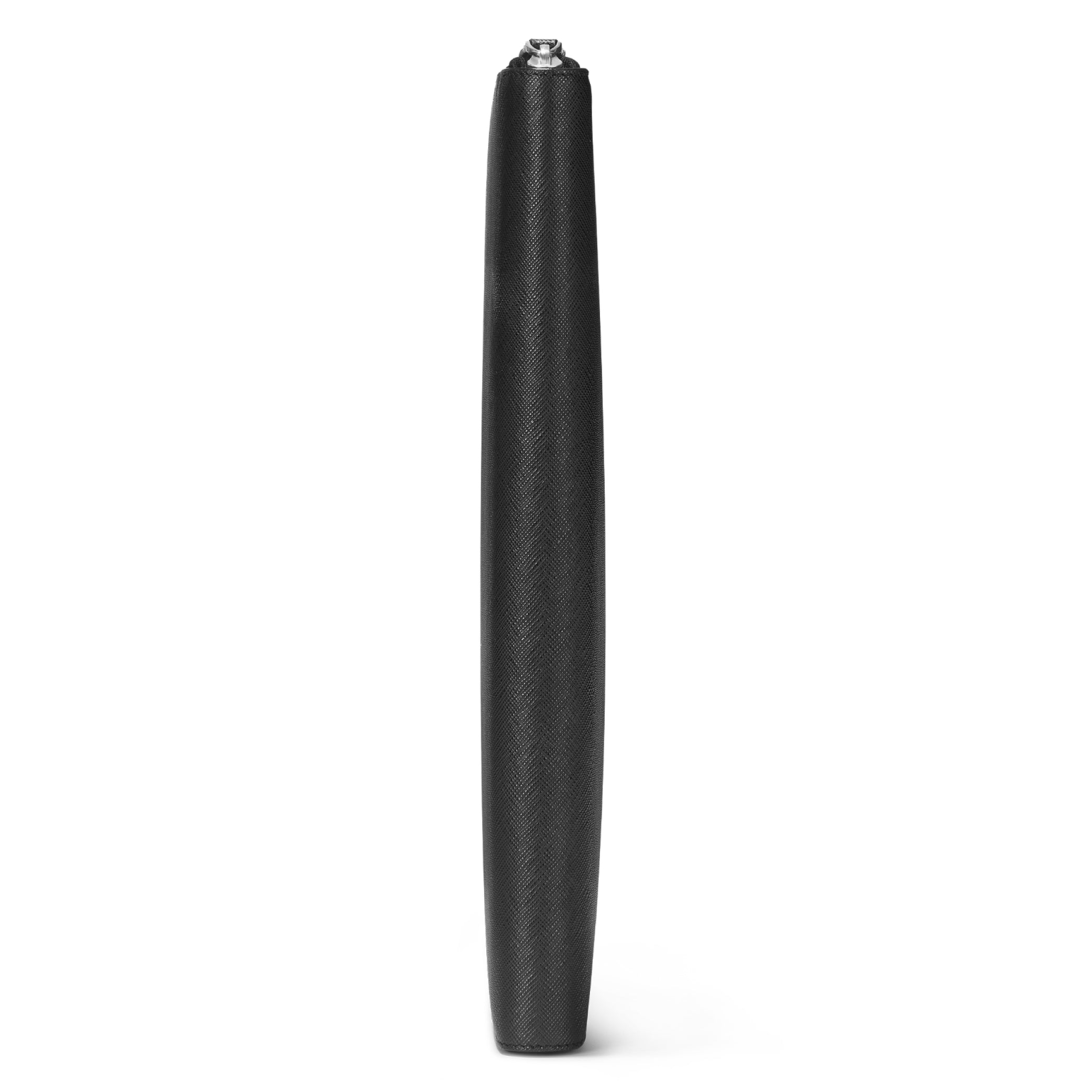 Sartorial Medium Black Notes Holder with Zip