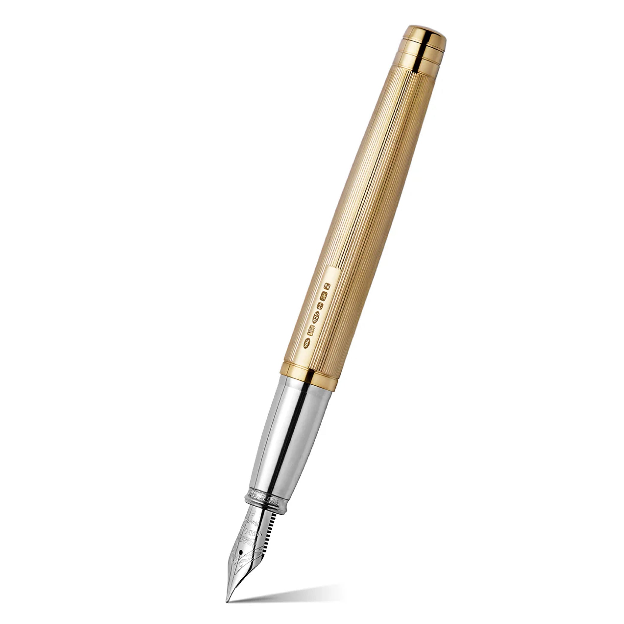 The Pinstripe 72 Gold Vermeil Grand Fountain Pen