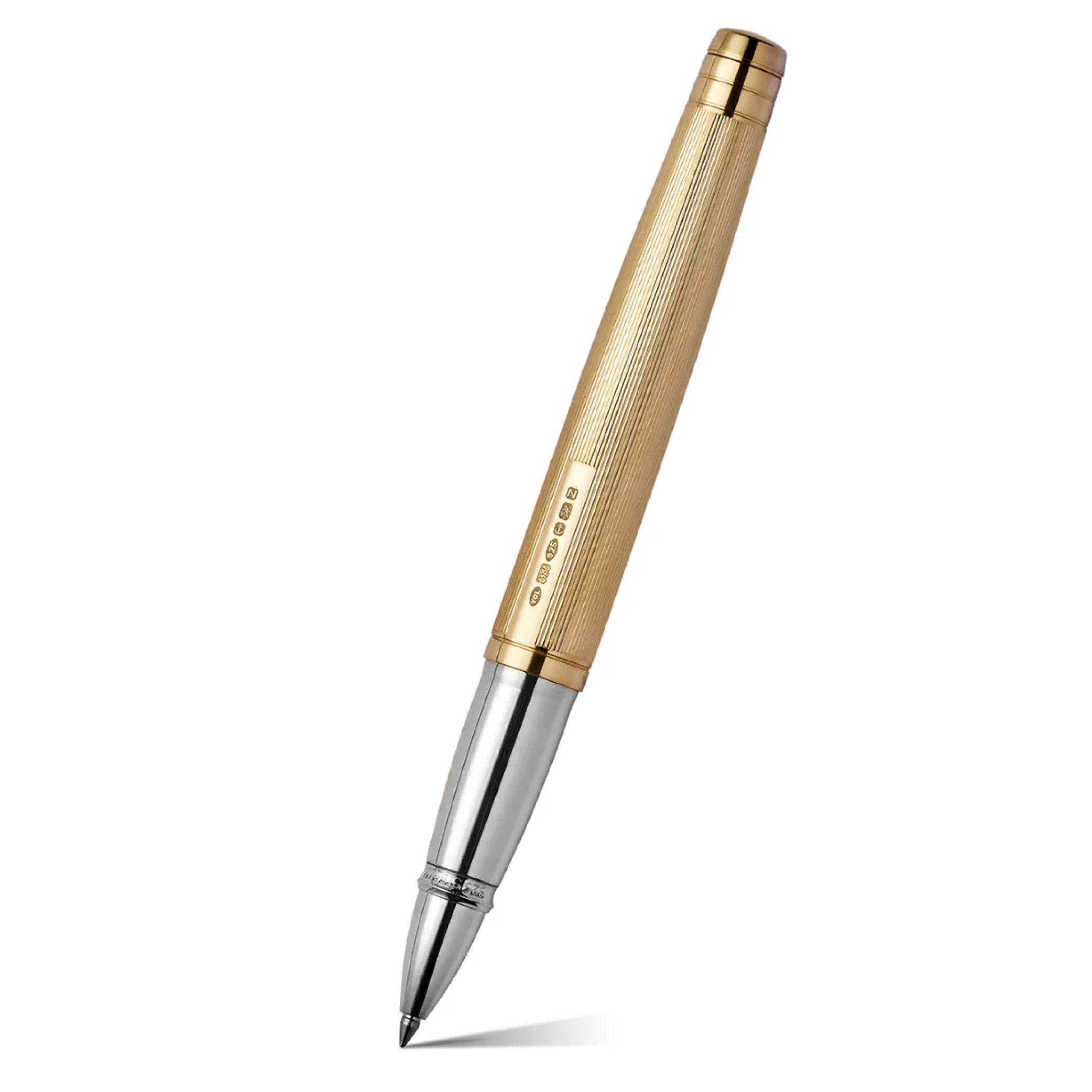 The Pinstripe 72 Gold Vermeil Grand Rollerball