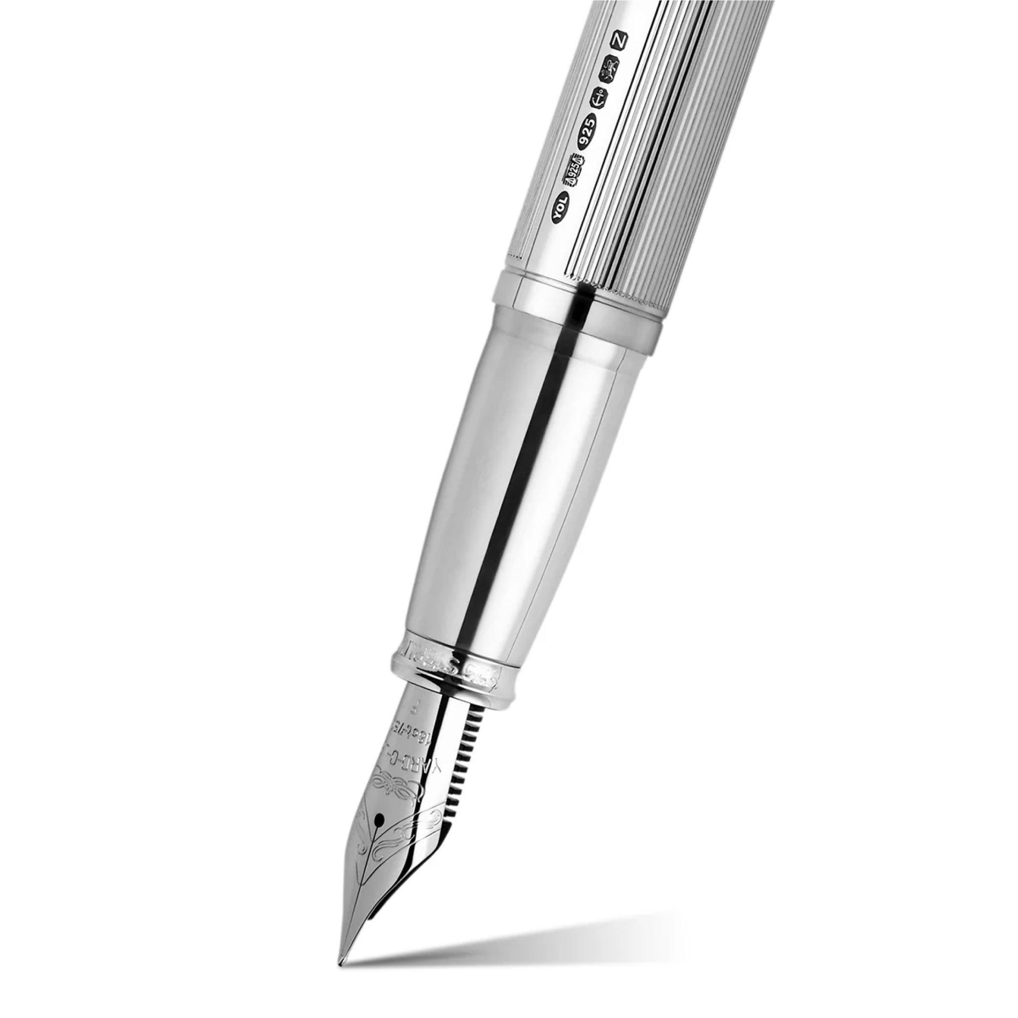 The Pinstripe 72 Sterling Silver Grand Fountain Pen