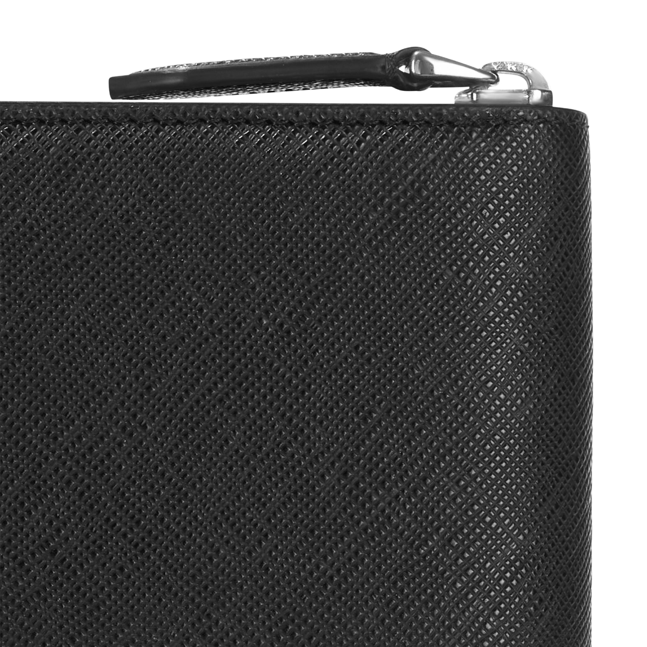 Sartorial Medium Black Notes Holder with Zip