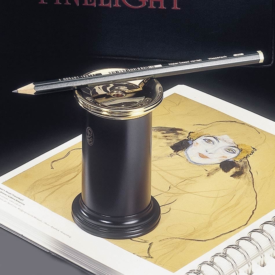 Gold Black Pencil Sharpener Small