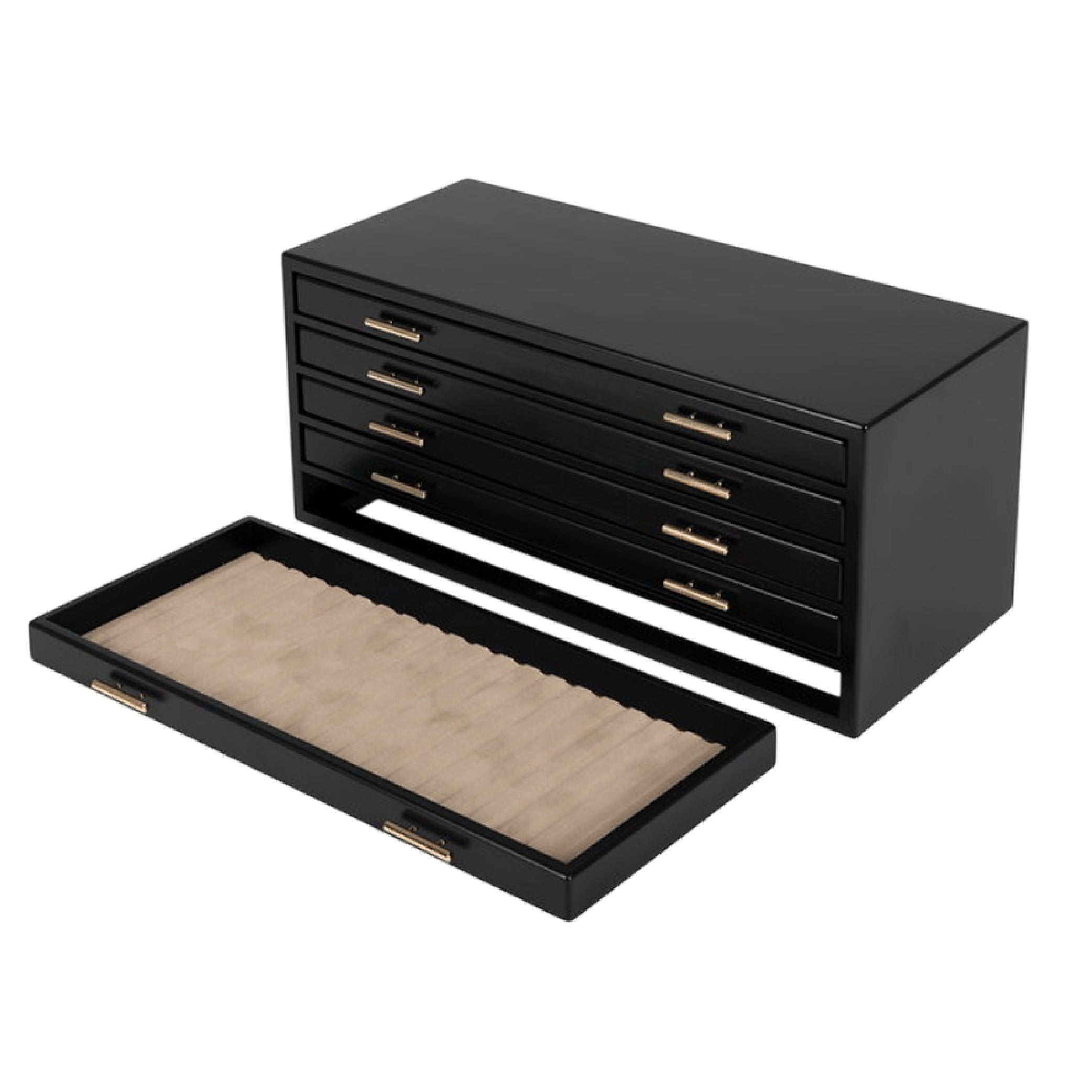 Wooden 100 Fountain Pen Box Black