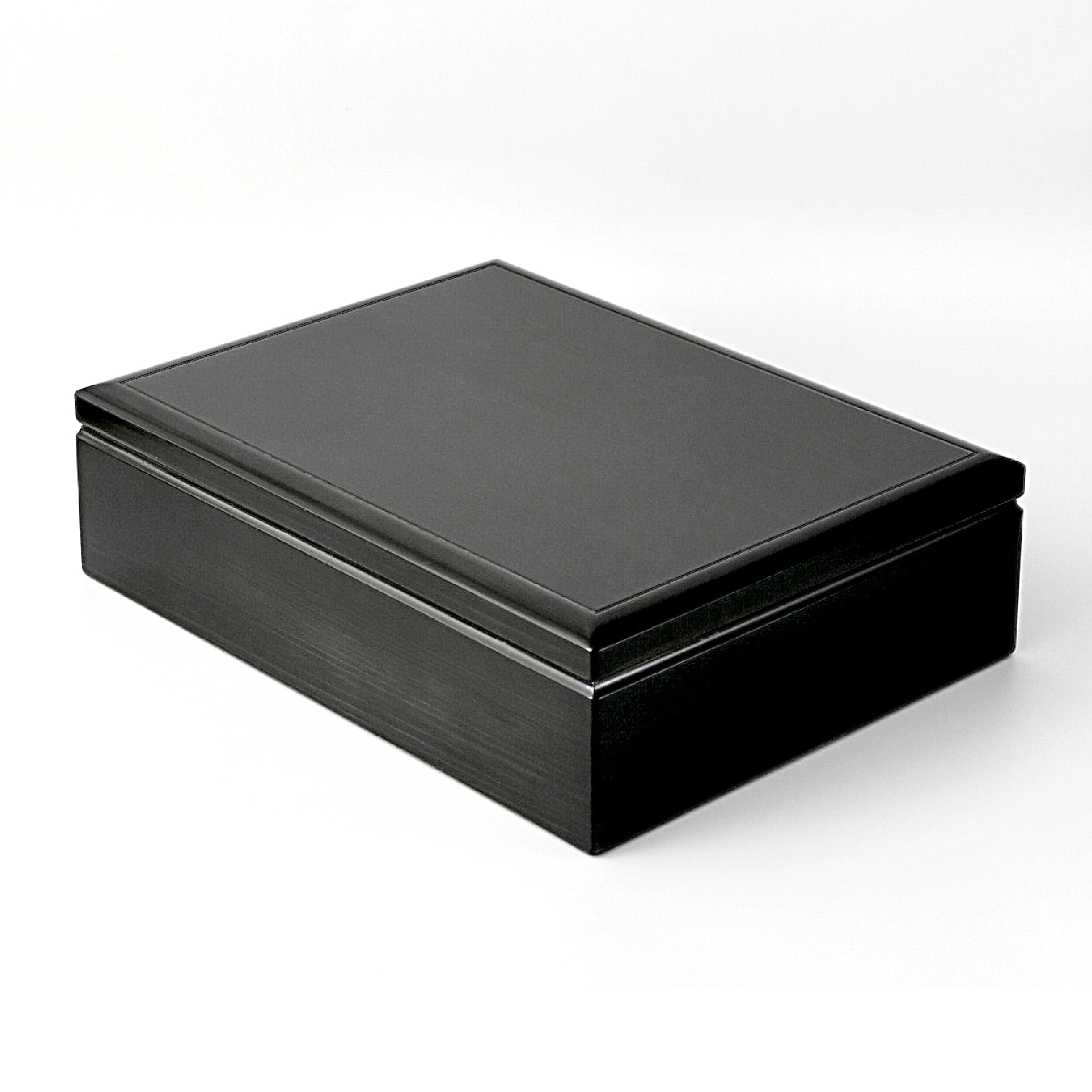 Wooden Letter Box with Pen Mat Black