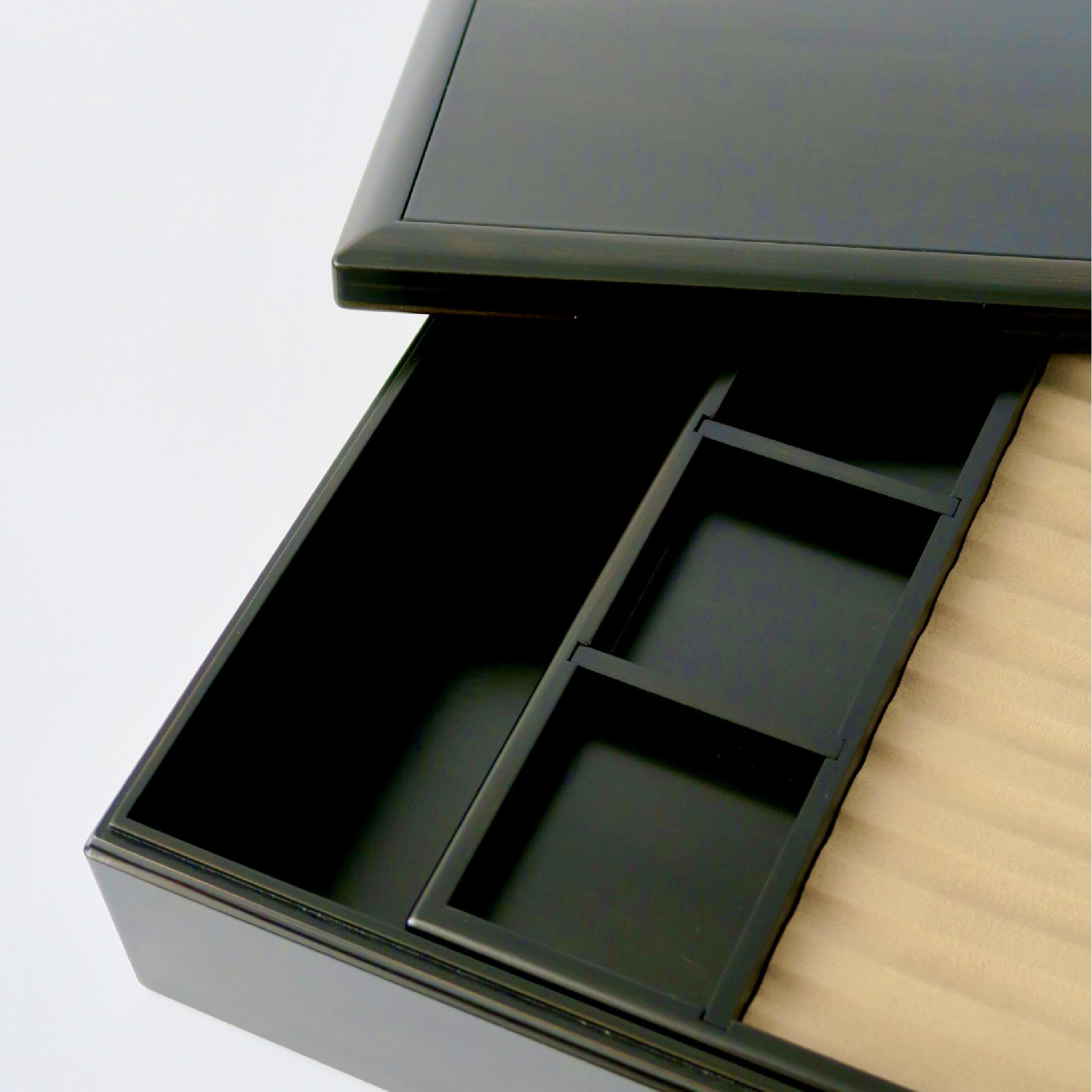 Wooden Letter Box with Pen Mat Black