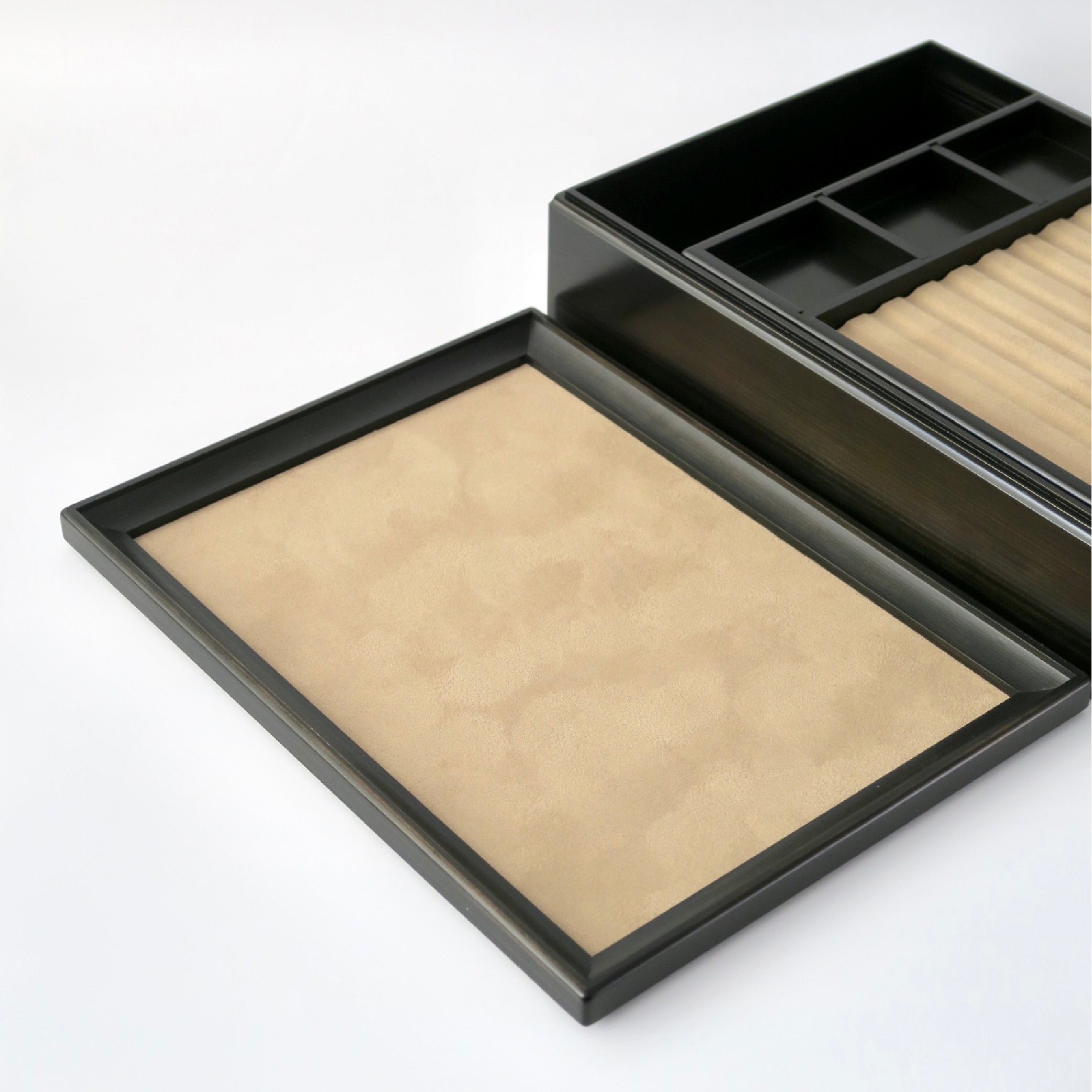 Wooden Letter Box with Pen Mat Black