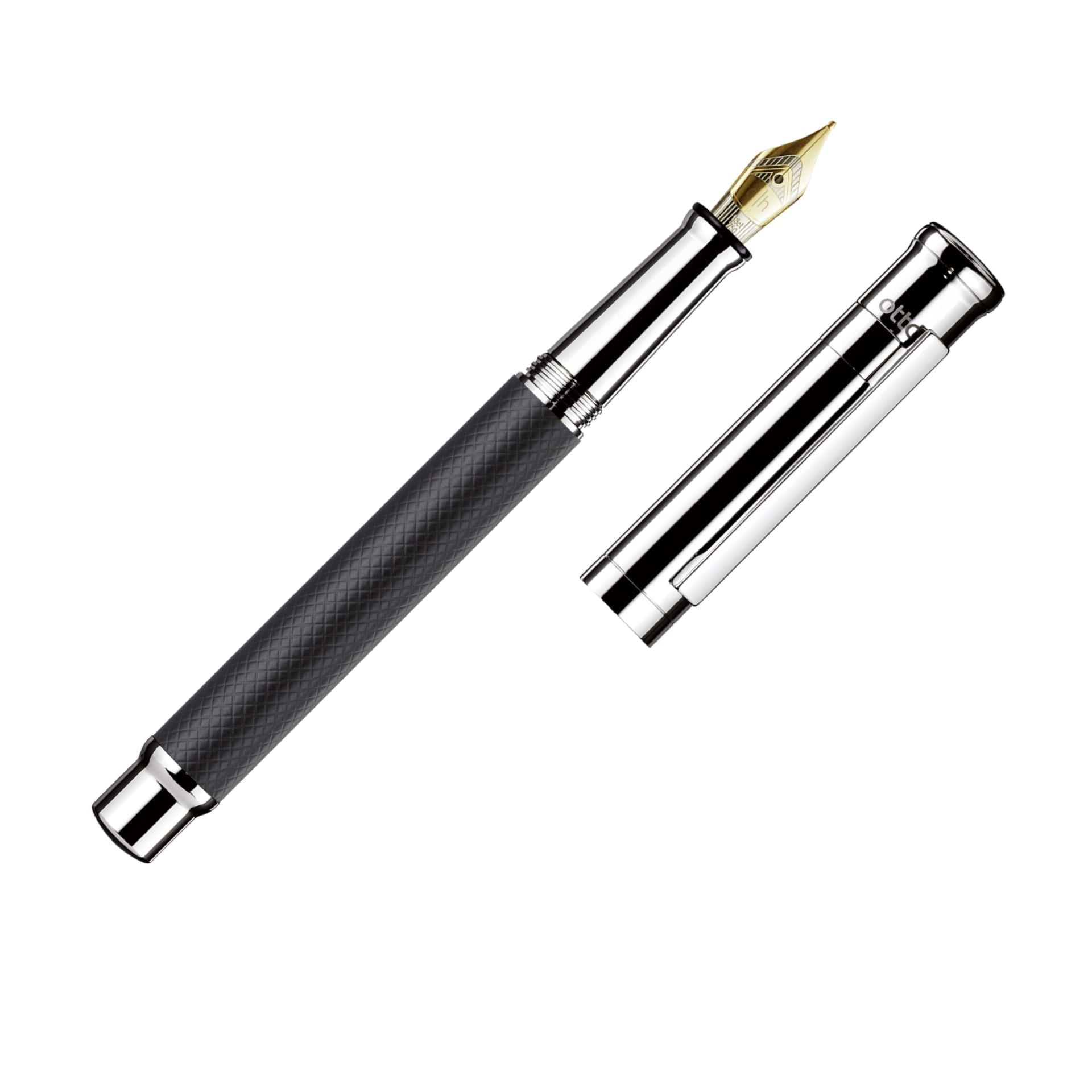 design04 Checkered Black Matt Fountain Pen
