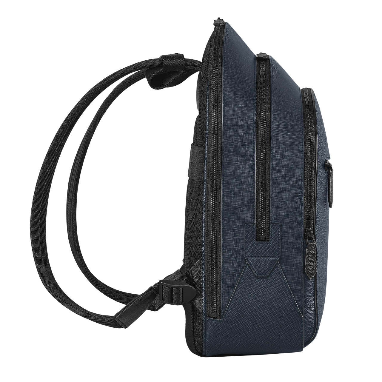 Sartorial Medium Tweed Blue Backpack 3 Compartments