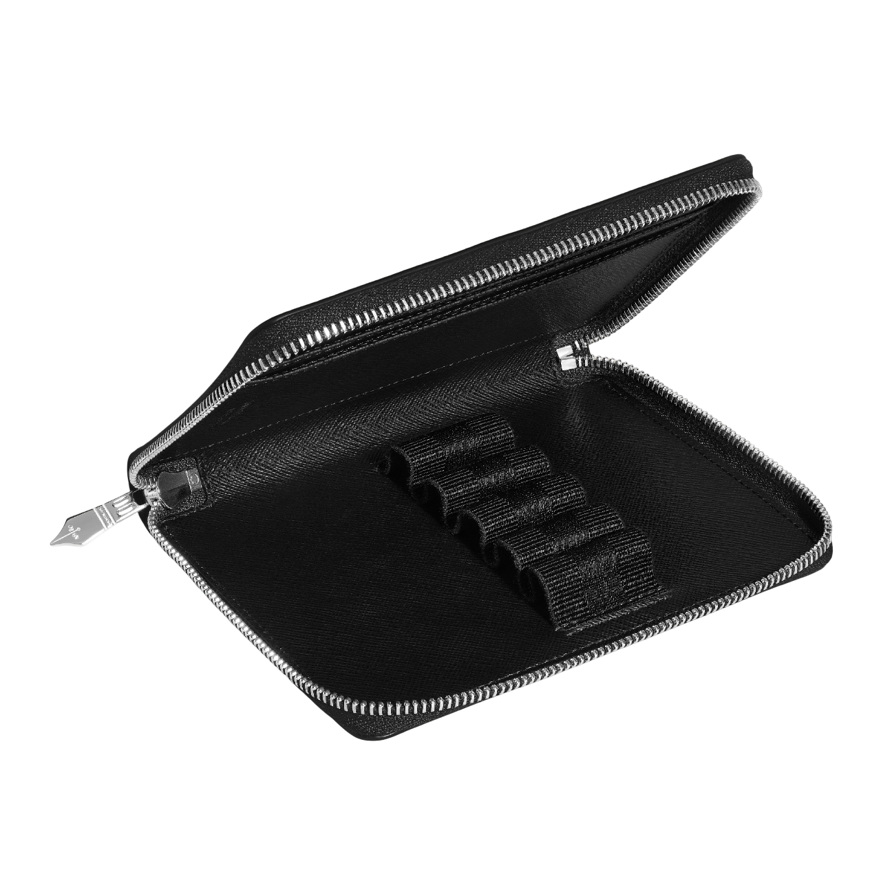 Sartorial 5-Pen Pouch Zip Black
