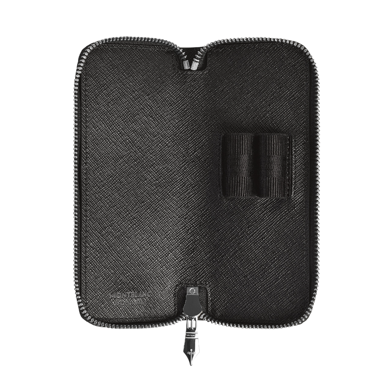 Sartorial 2 Pen Pouch Zip Tweed Blue