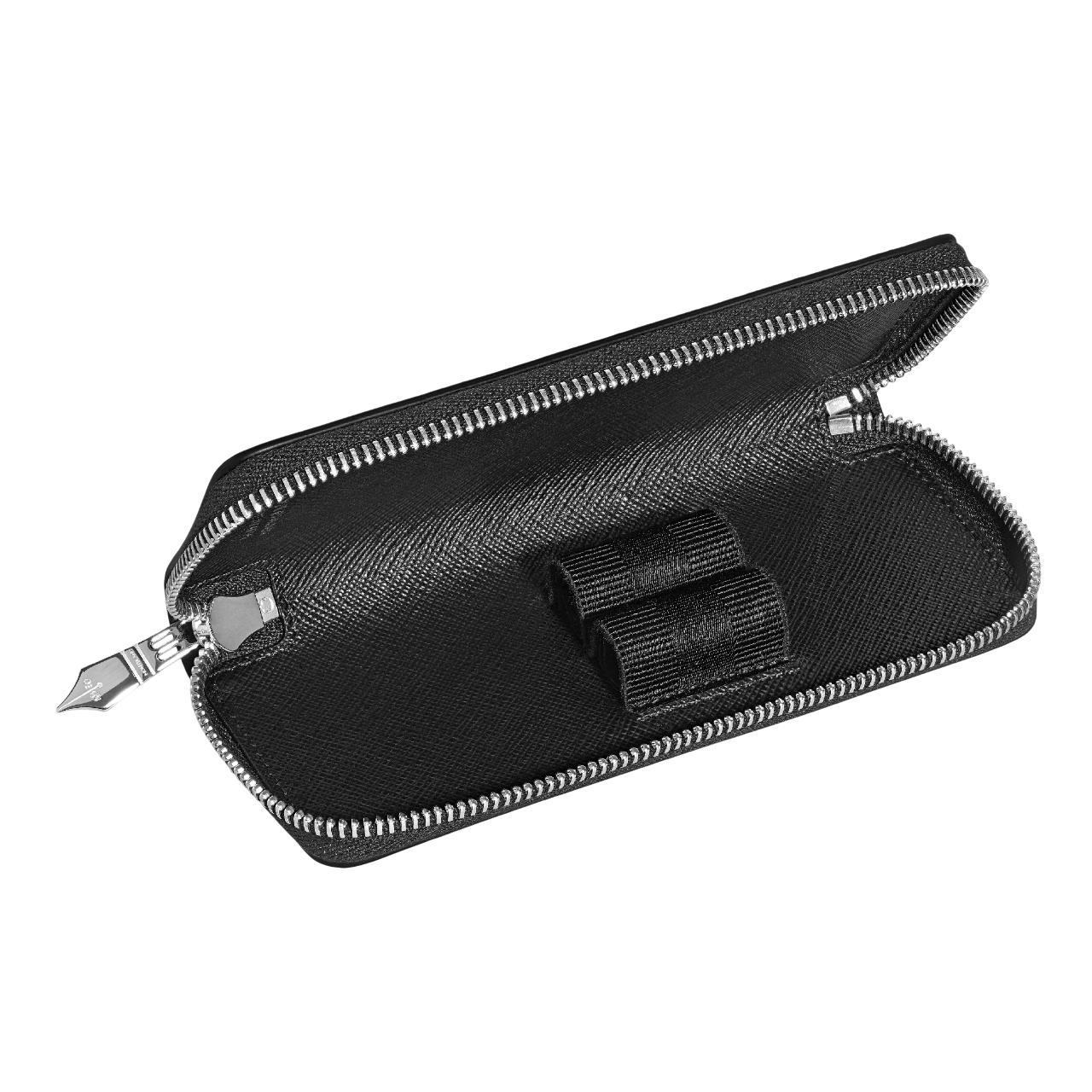Sartorial 2 Pen Pouch Zip Tweed Blue