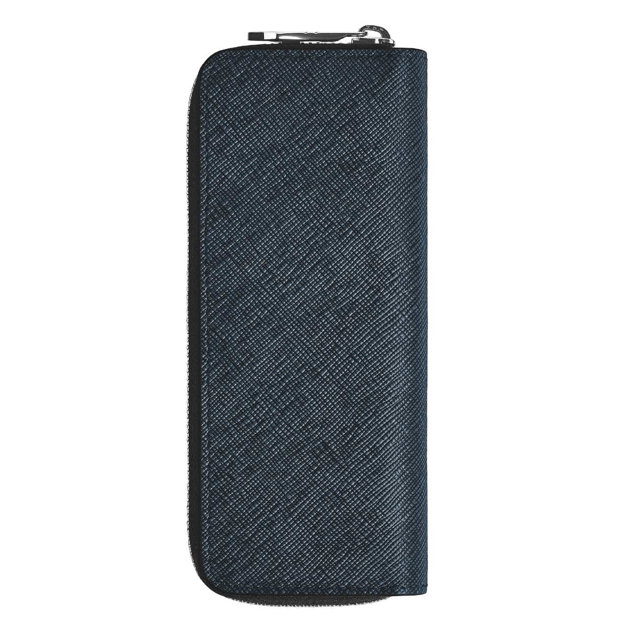 Sartorial 2 Pen Pouch Zip Tweed Blue