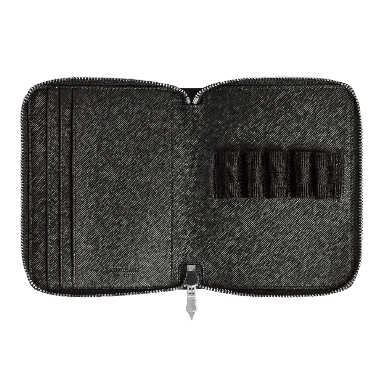 Sartorial 5-Pen Pouch Zip Black