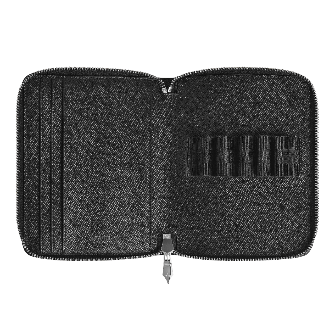 Sartorial 5 Pen Pouch Zip Tweed Blue