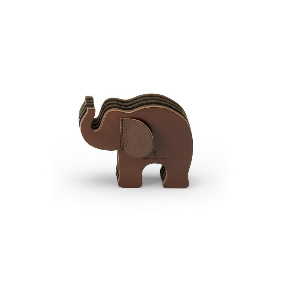 Pen Holder Dark Brown Elephant Small