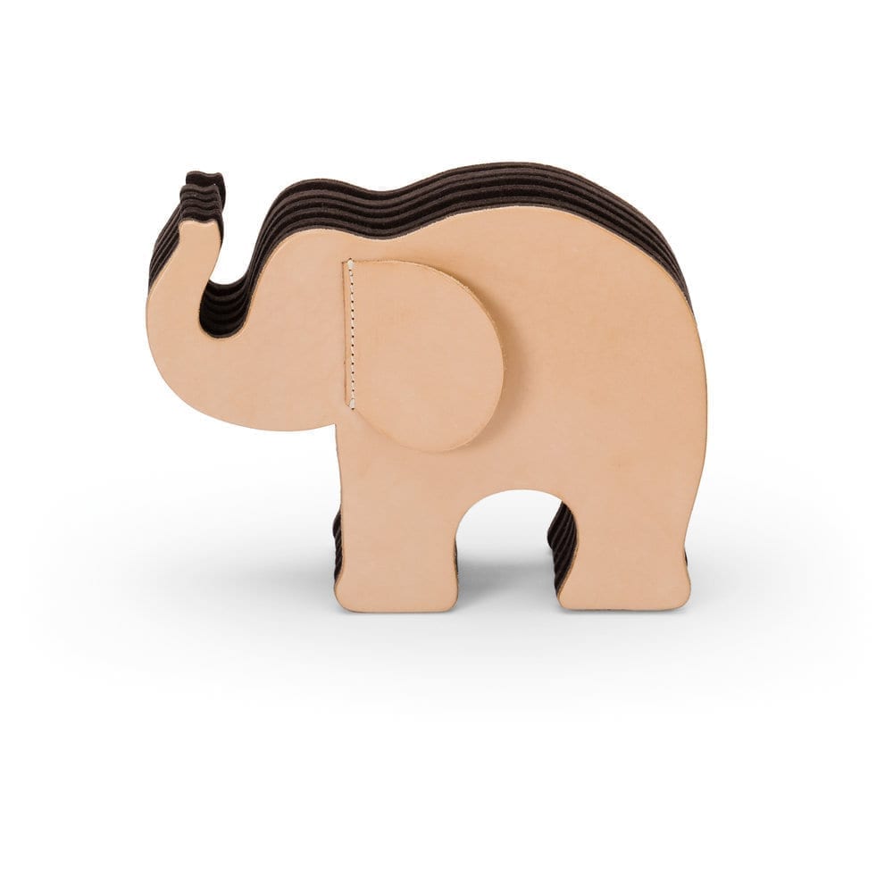 Pen Holder Natural Elephant Medium