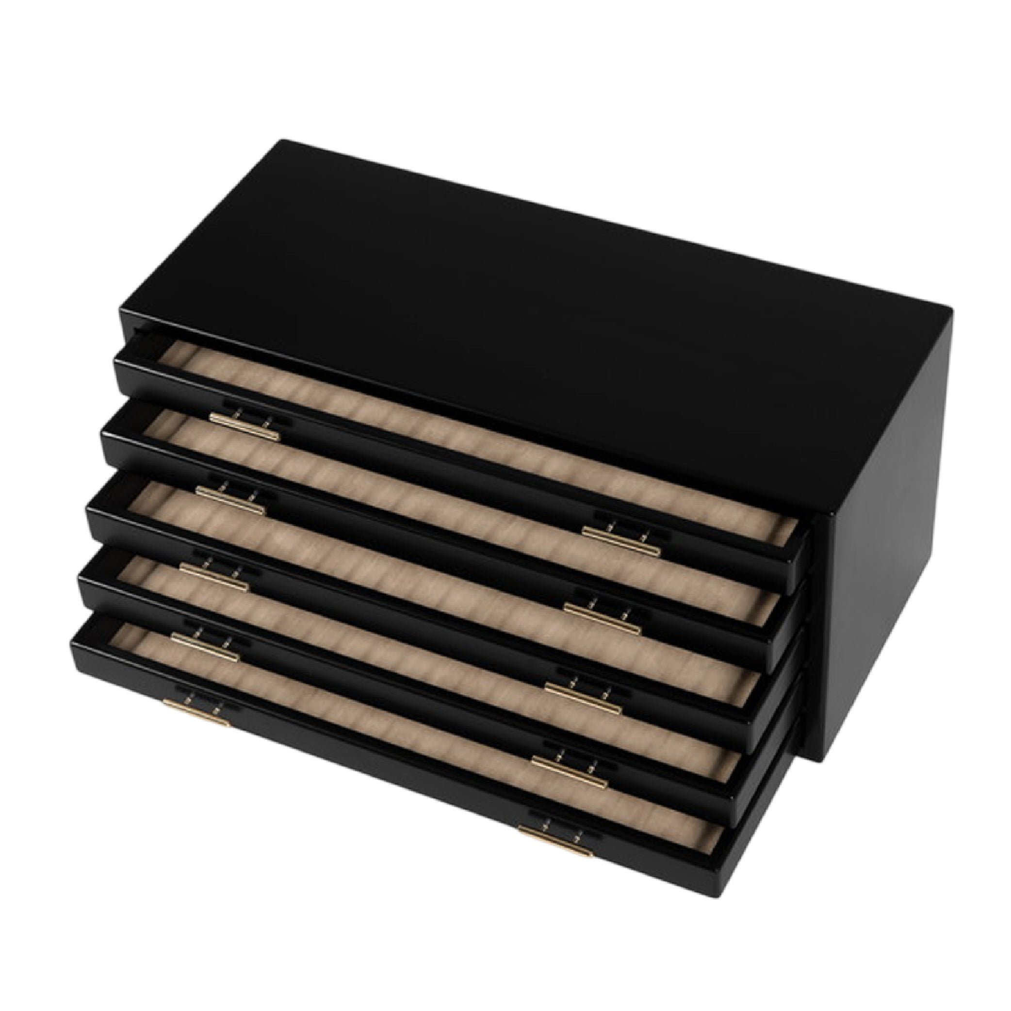 Wooden 100 Fountain Pen Box Black