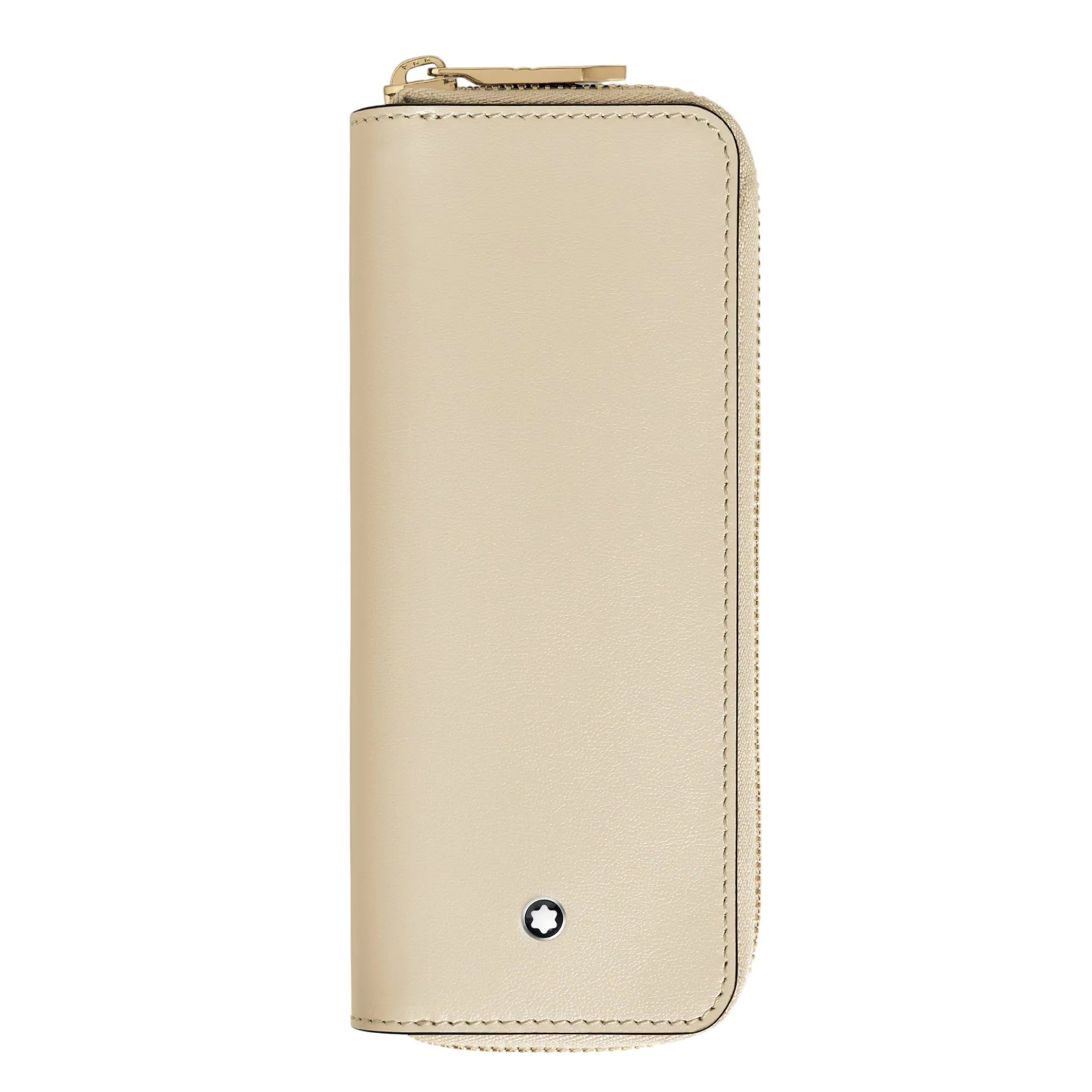 Meisterstück 2 Pen Pouch with Zip Cloudy Beige