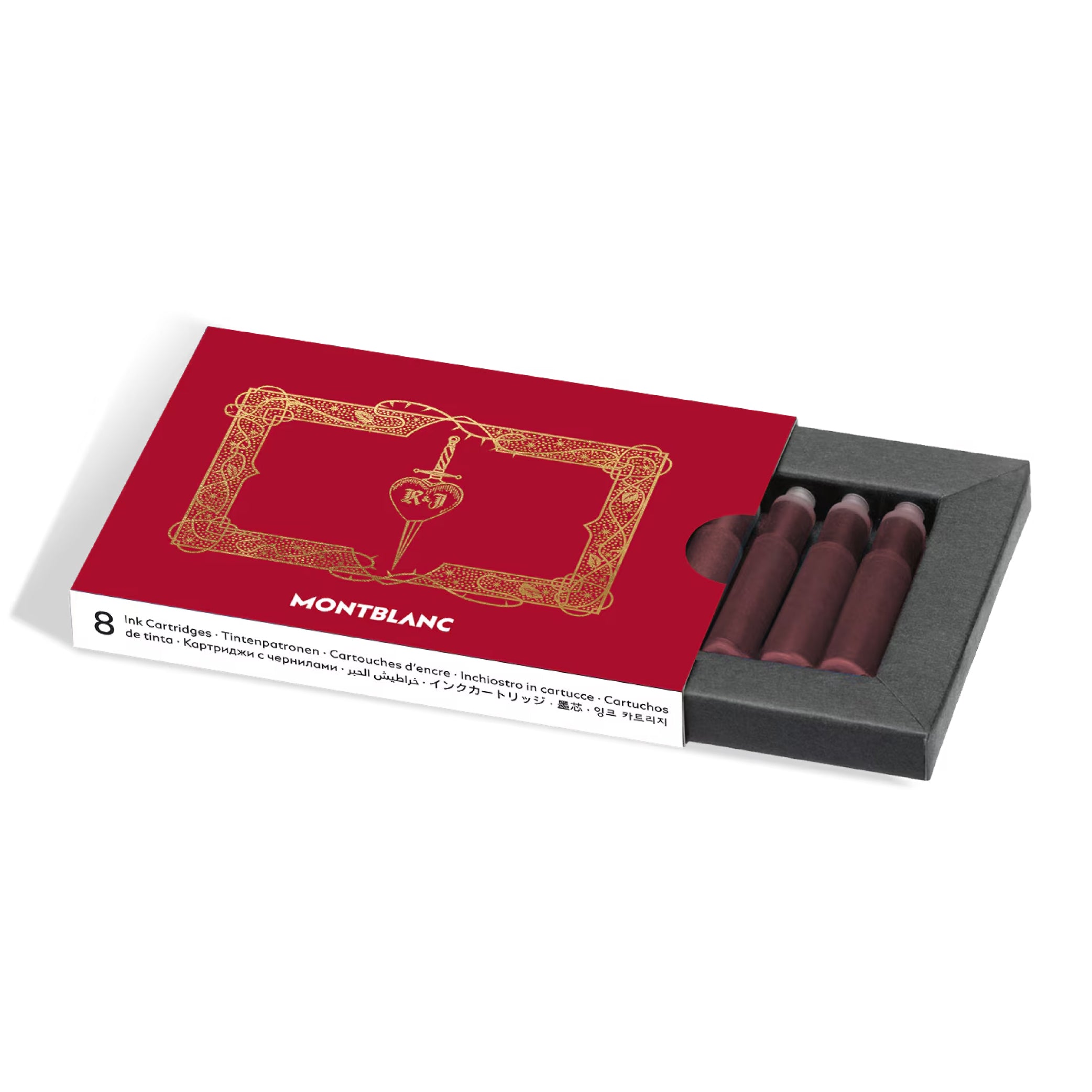 Meisterstück Romeo & Julie Ink Cartridges Verona Red, 8 per package