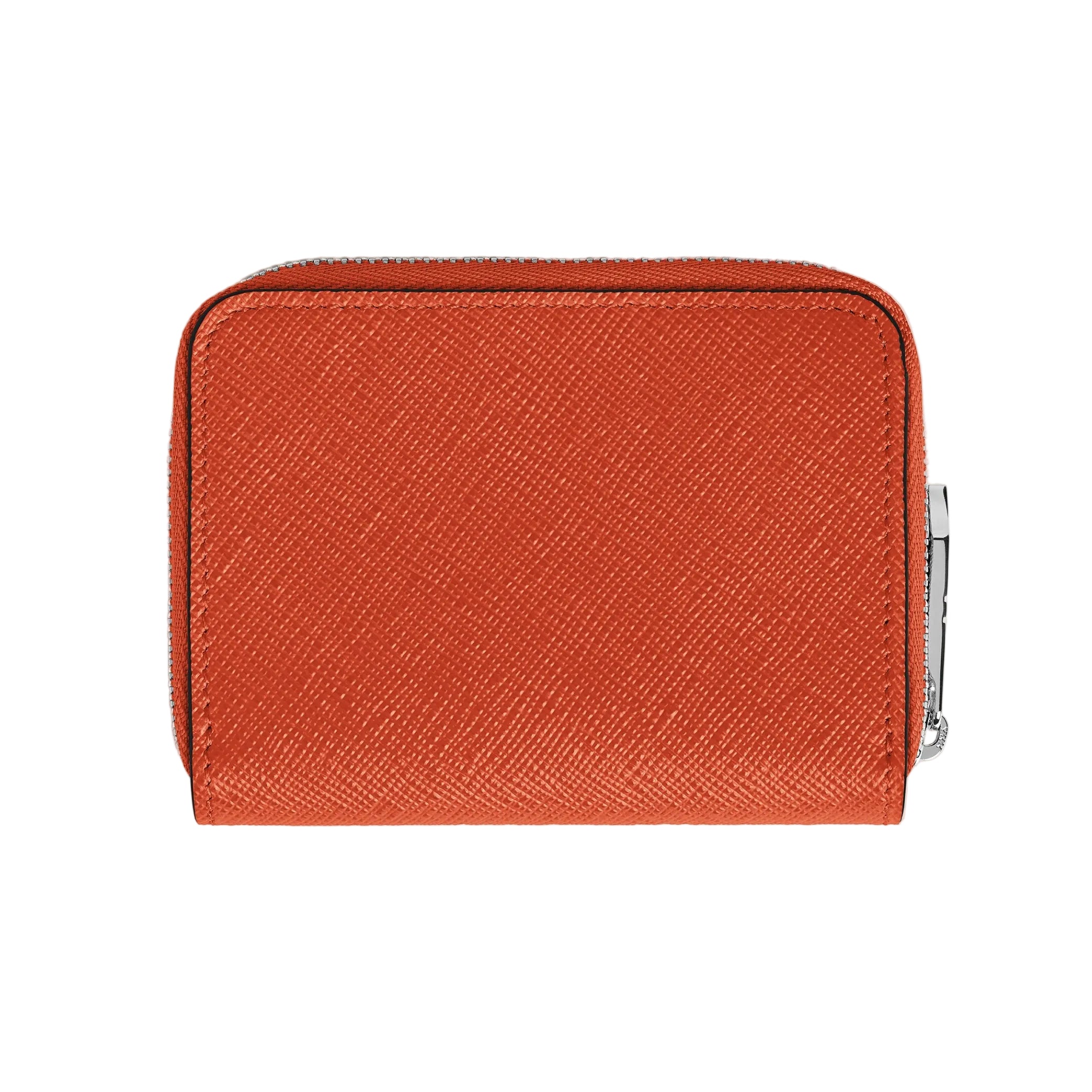 Sartorial Tangerine Mini Wallet with Zip 2cc