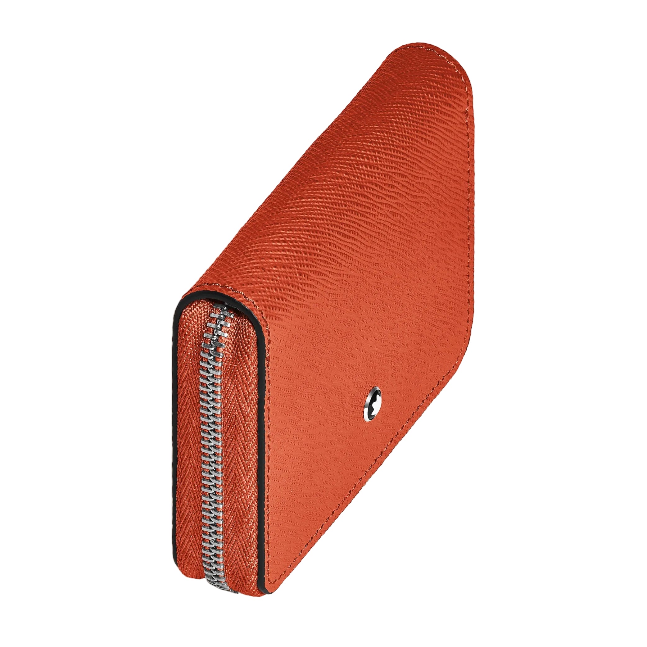 Sartorial Tangerine Mini Wallet with Zip 2cc