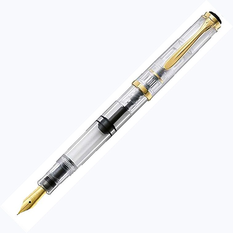 Souverän M800 Clear Demonstrator Engraved Special Edition Fountain Pen - Medium