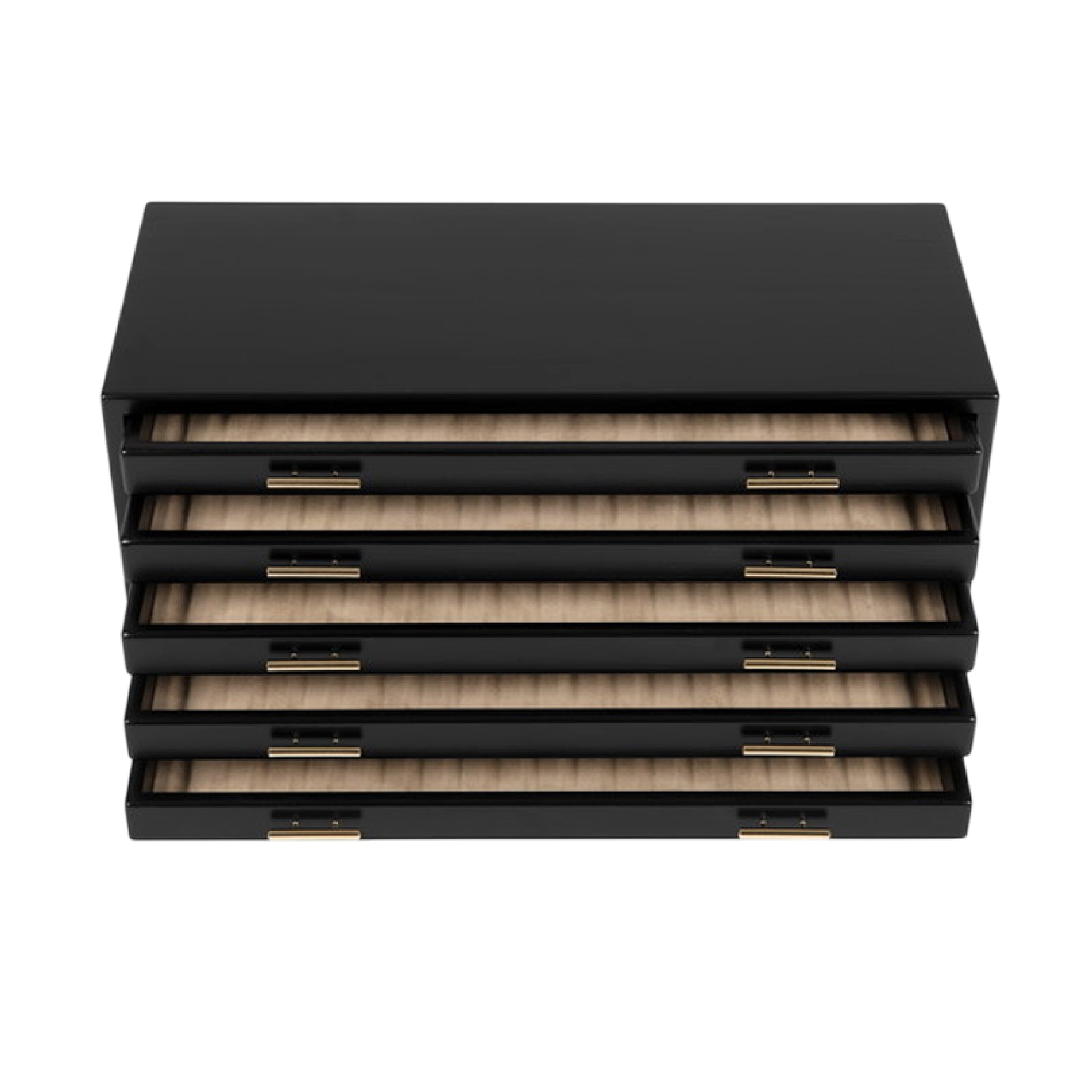 Wooden 100 Fountain Pen Box Black