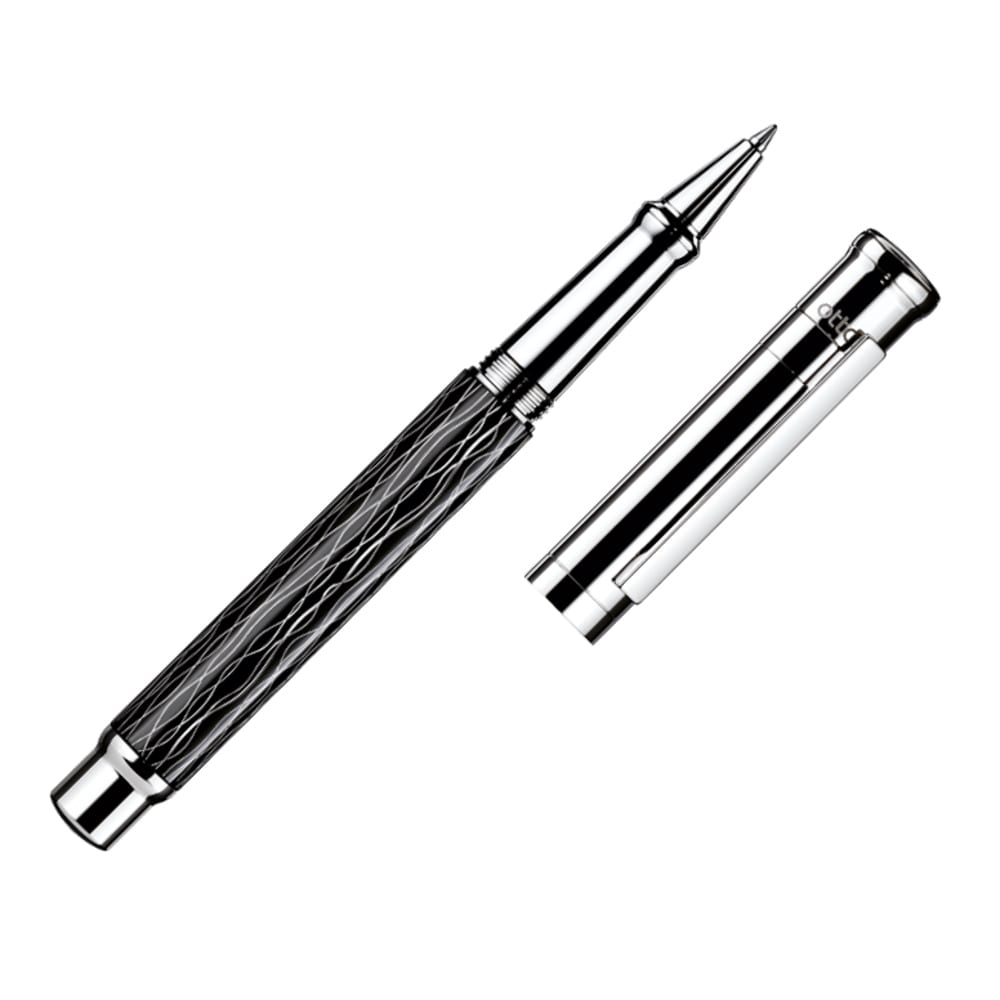 design04 Wave Black Rollerball