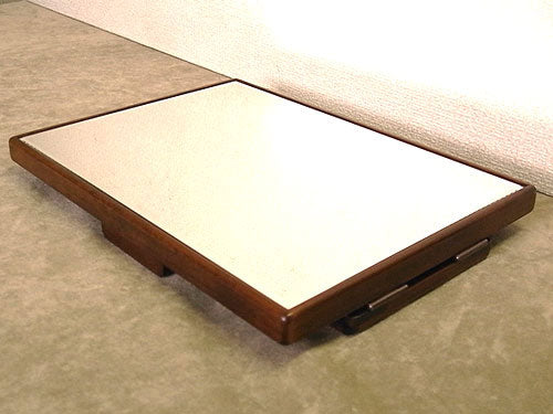 Wooden Desk Top Mirror Brown