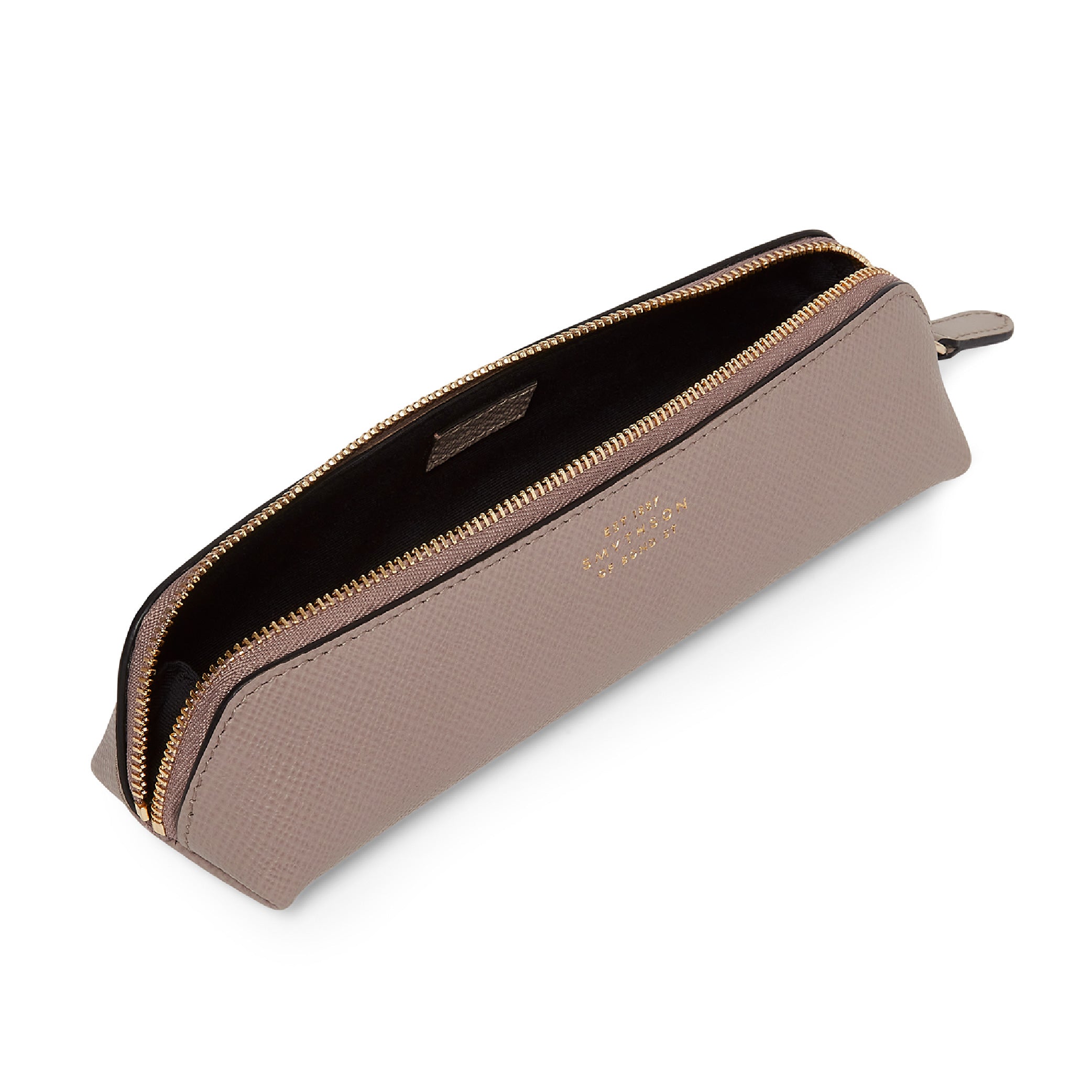 Pencil Case in Taupe Brown Panama