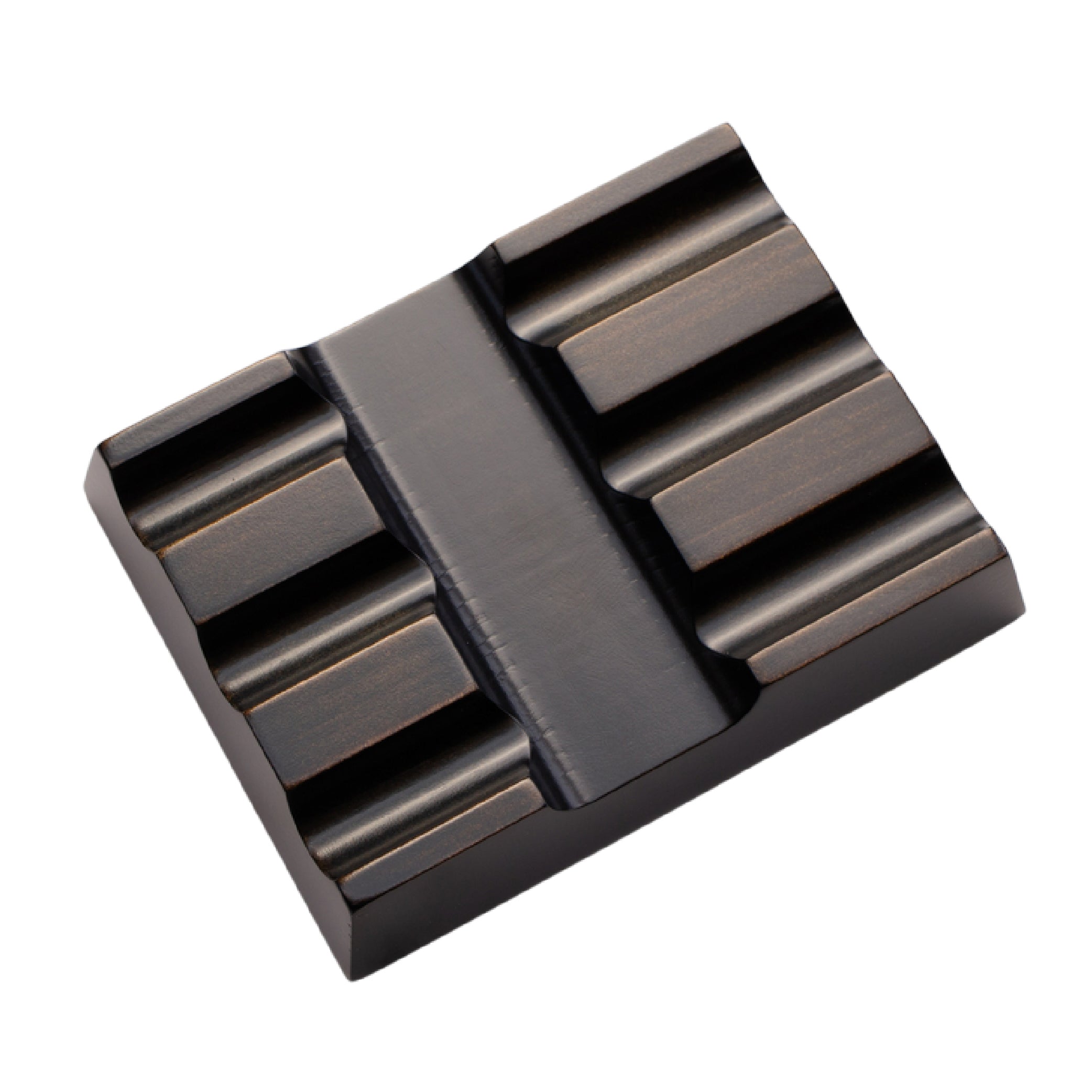 Wooden 3 Pen Rest Black
