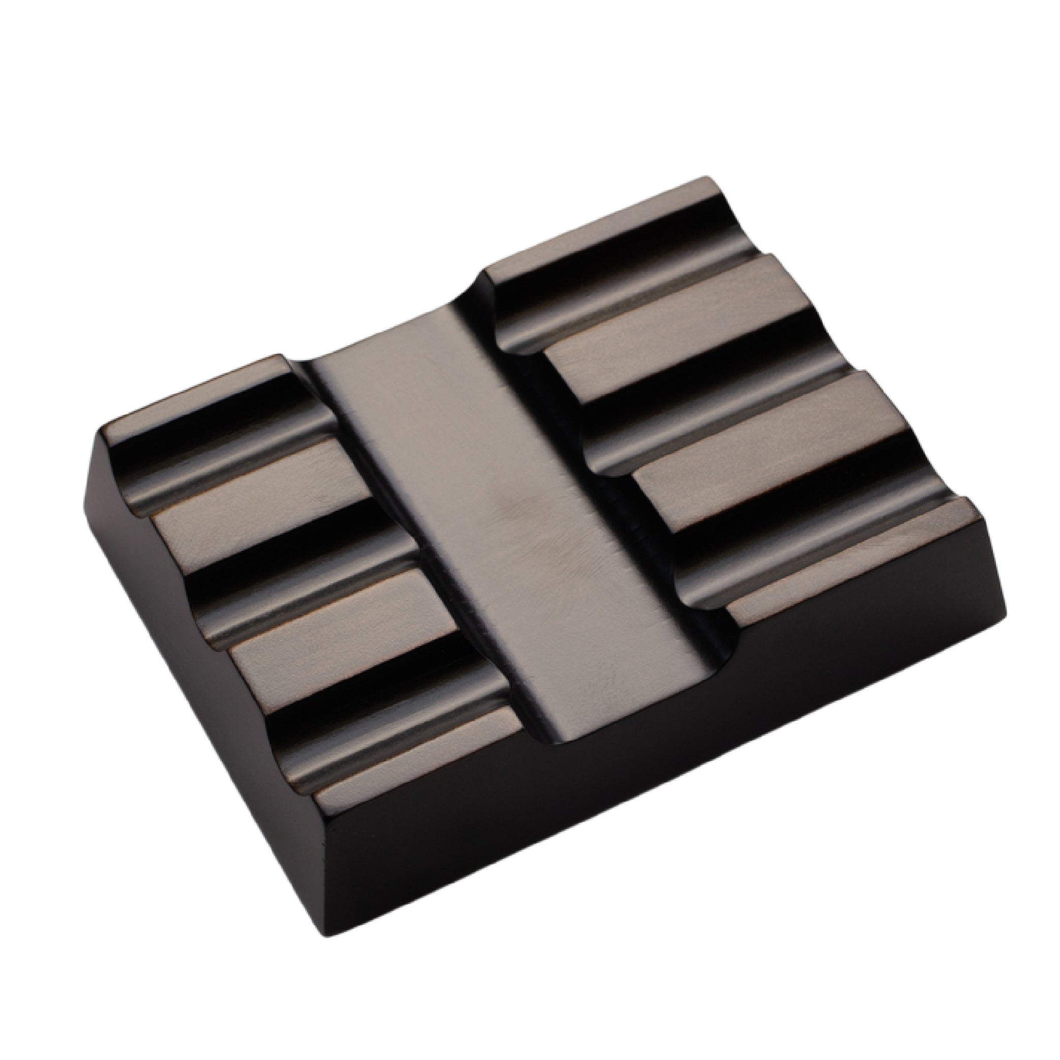 Wooden 3 Pen Rest Black