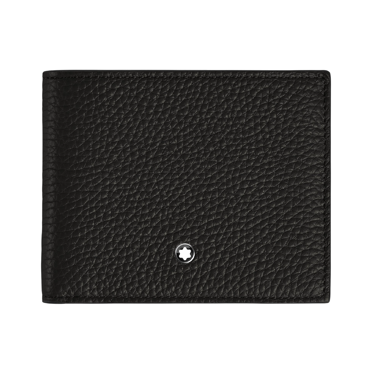 Grain Black Wallet 4cc with Coin Case