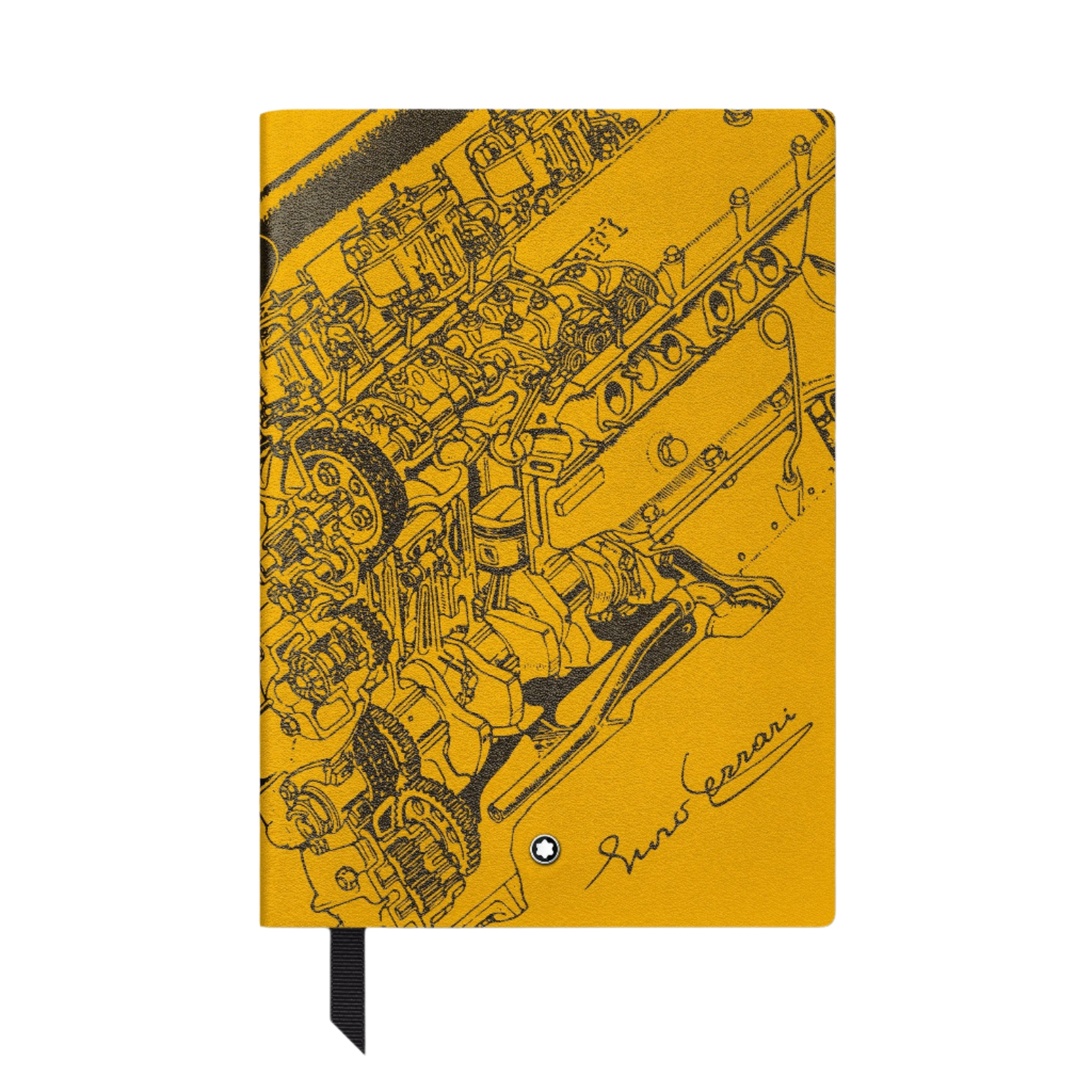 Great Characters Enzo Ferrari Small Notebook #146 Giallo Modena, Lined