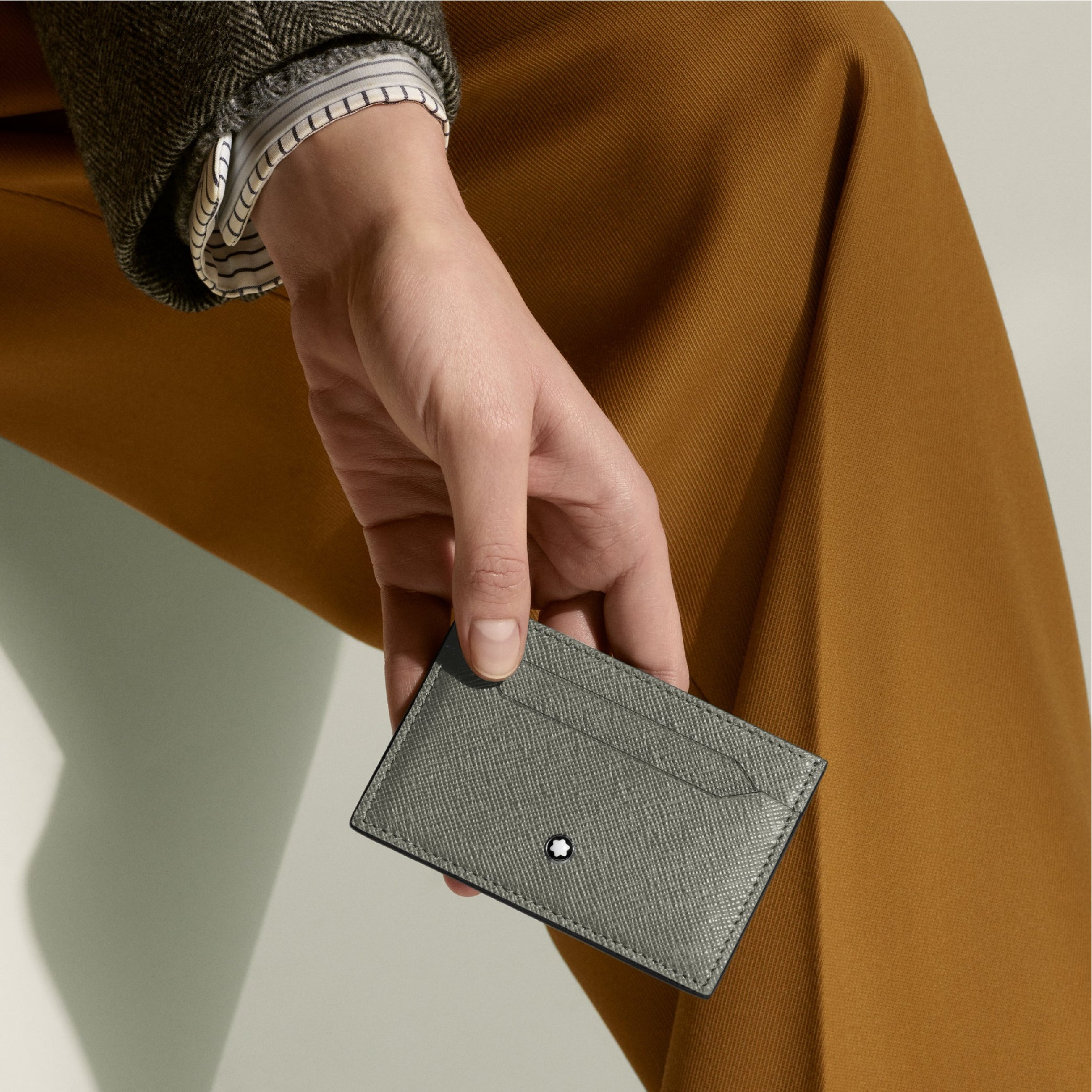 Sartorial Card Holder 5cc Medium Grey