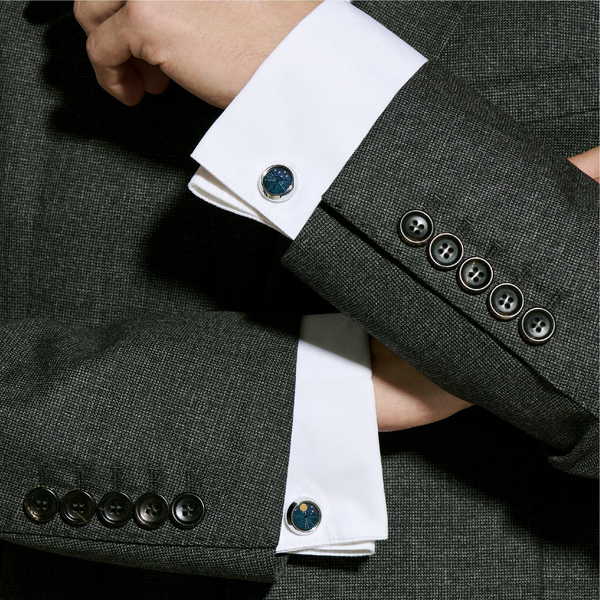 Cufflinks Moonphase Movement