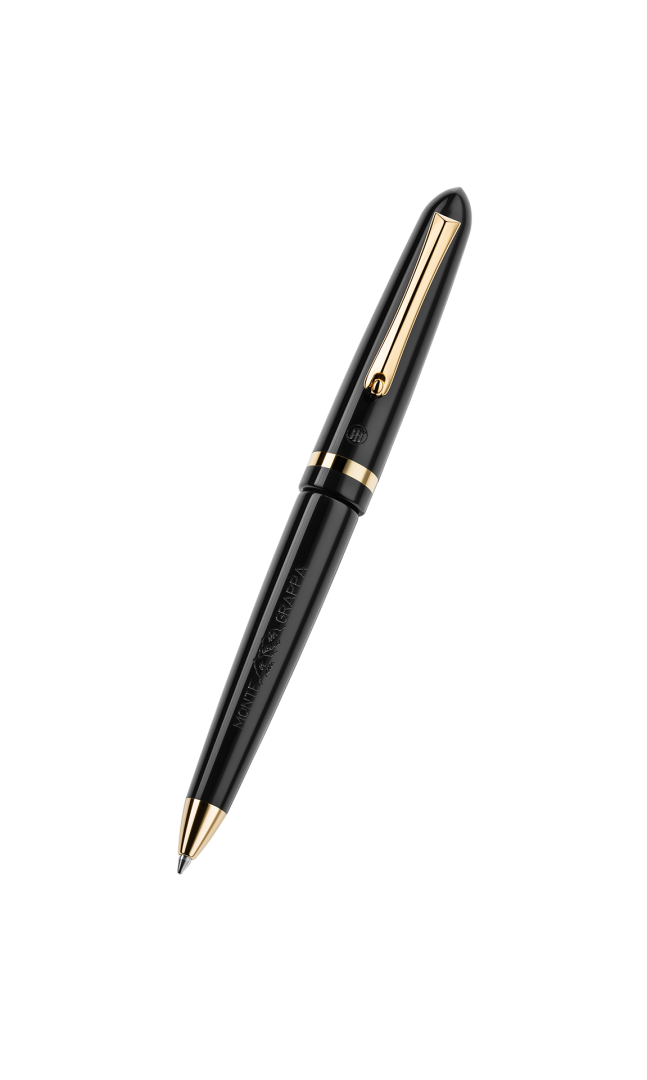 MONTEGRAPPA Venetia Schwarzer Kugelschreiber