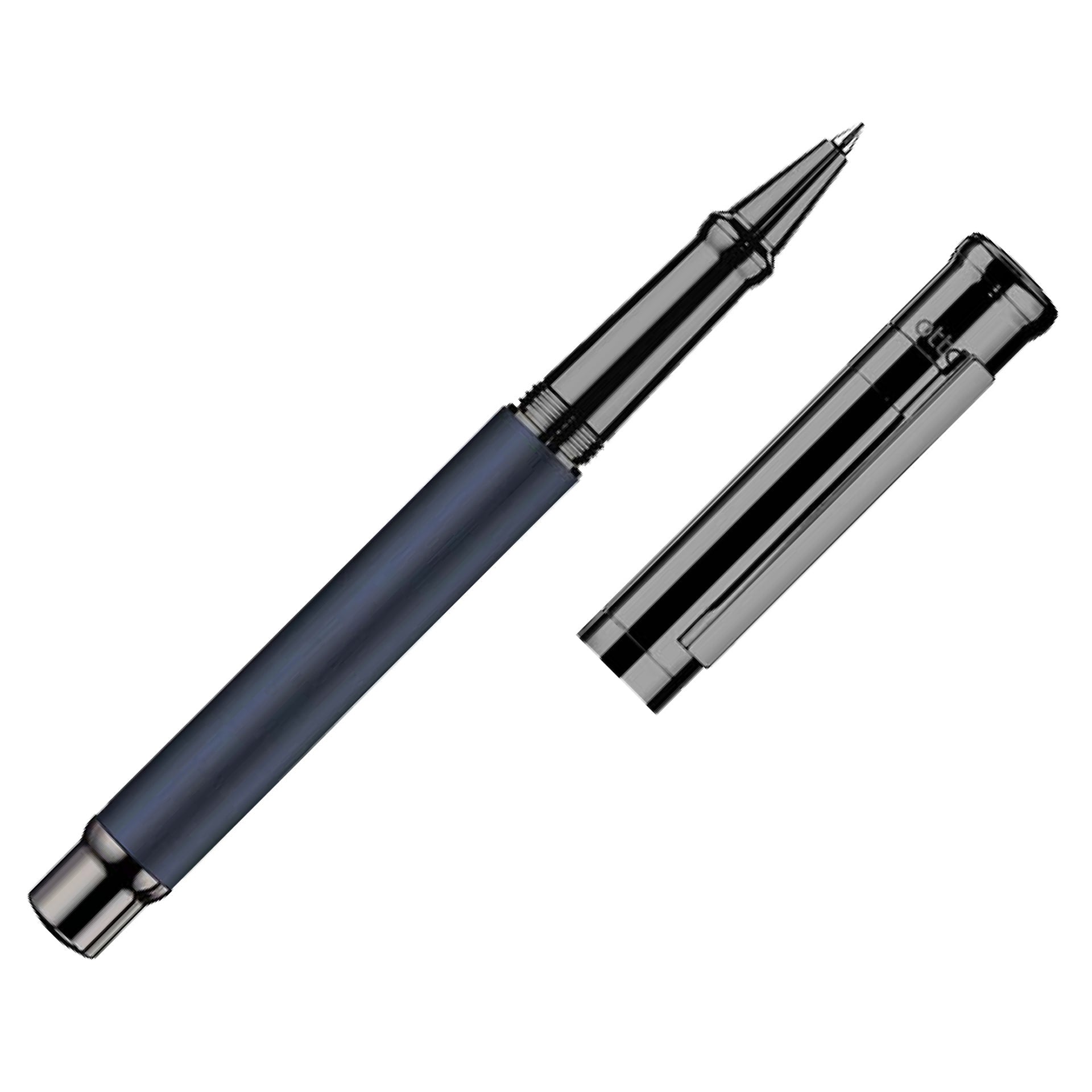 Penna a sfera design04 Matt Ruthenium Blue 