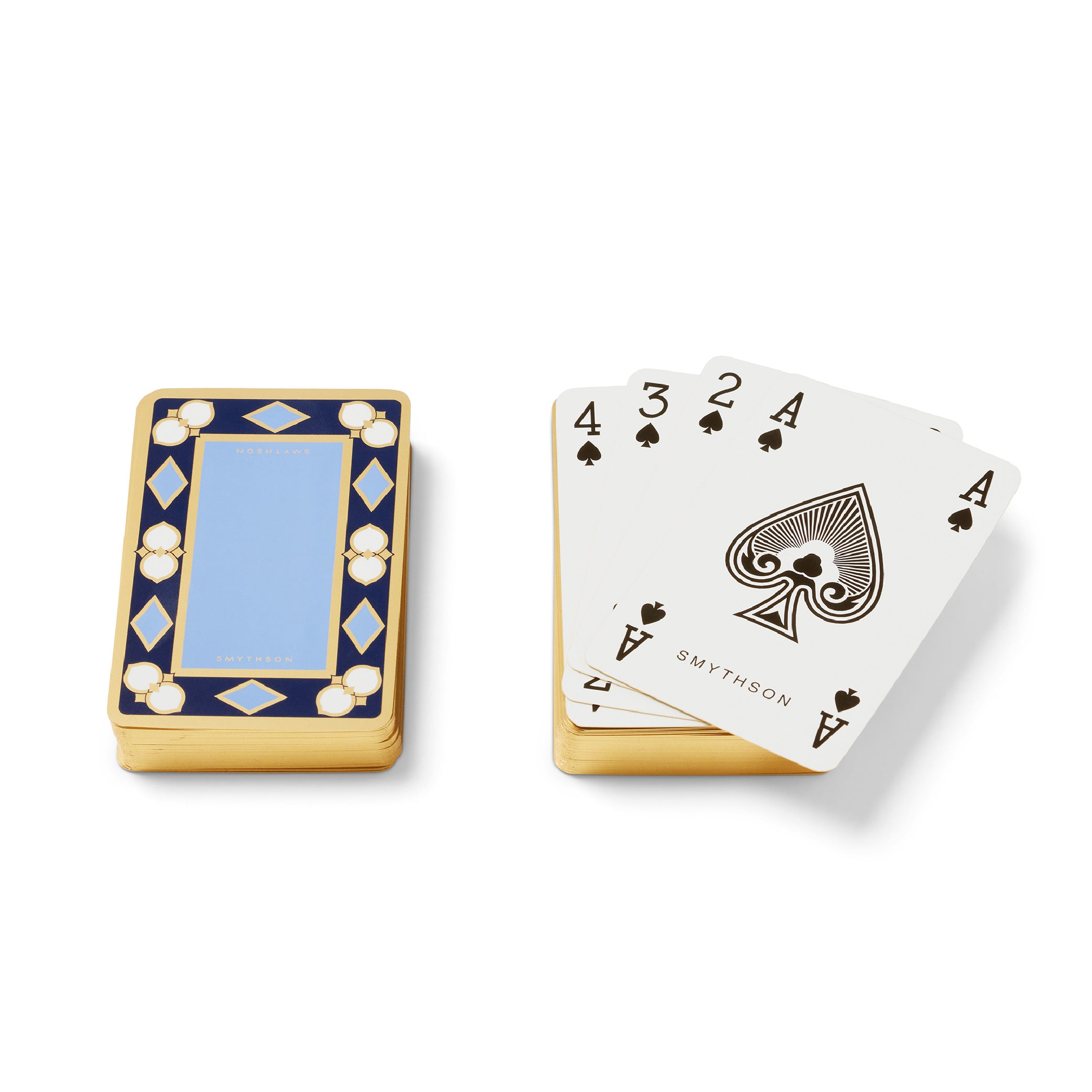 SMYTHSON Lapis Blue Playing Cards Twin Pack