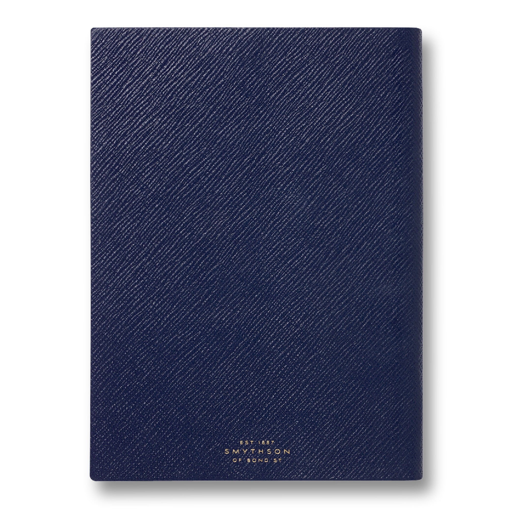 SMYTHSON Navy Soho Notebook in Panama