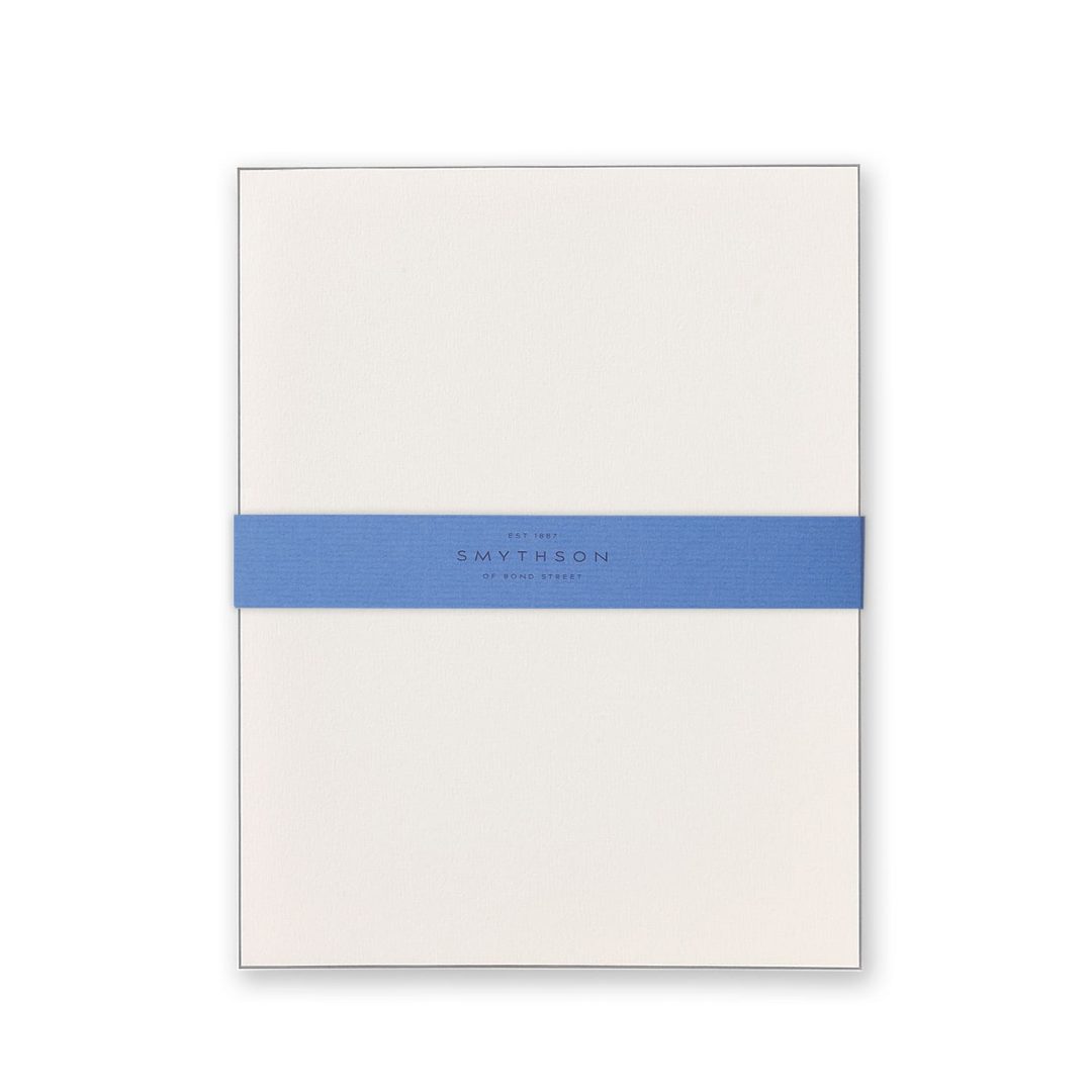 SMYTHSON Grey Bordered Kings Writing Paper