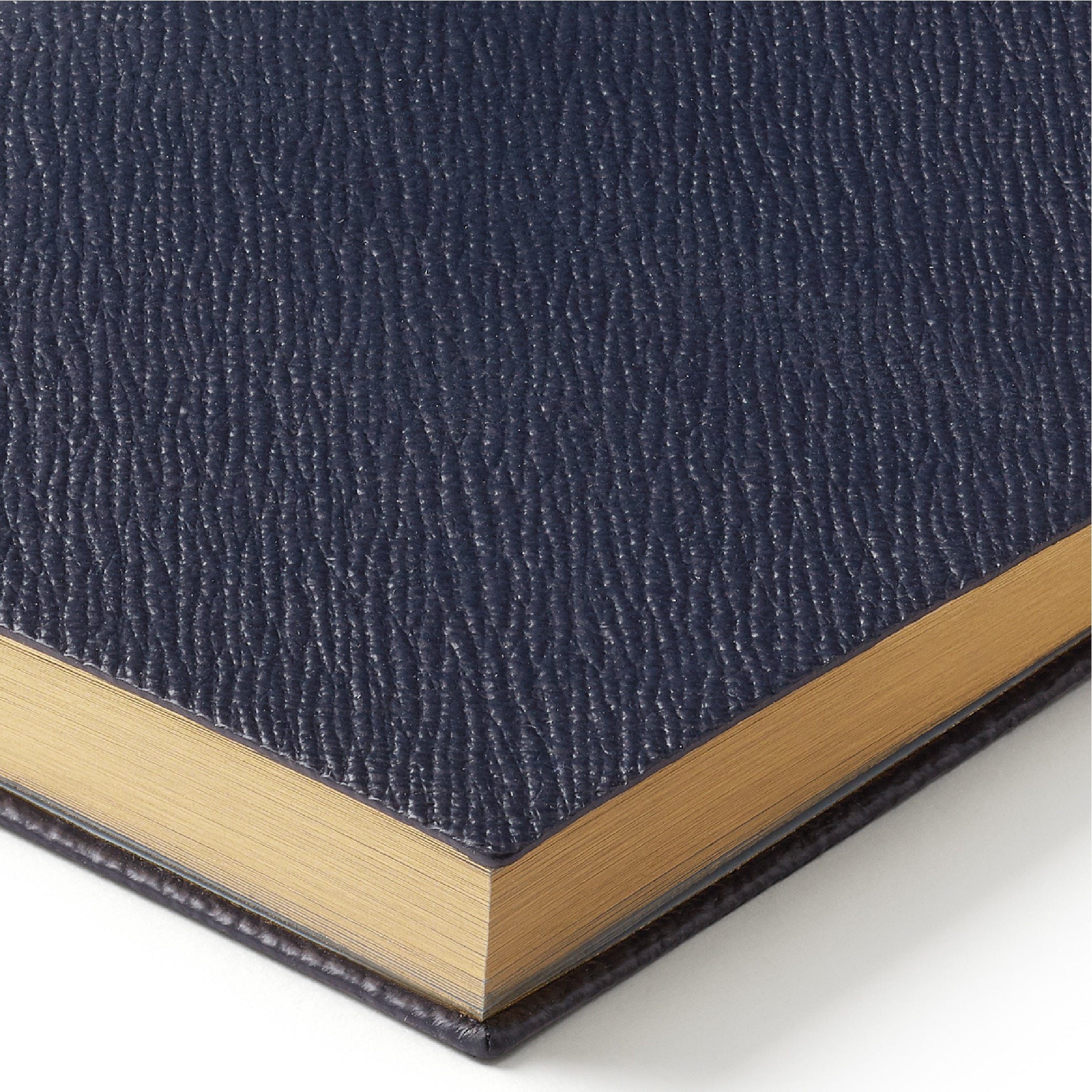 SMYTHSON Navy Chelsea Notebook in Panama