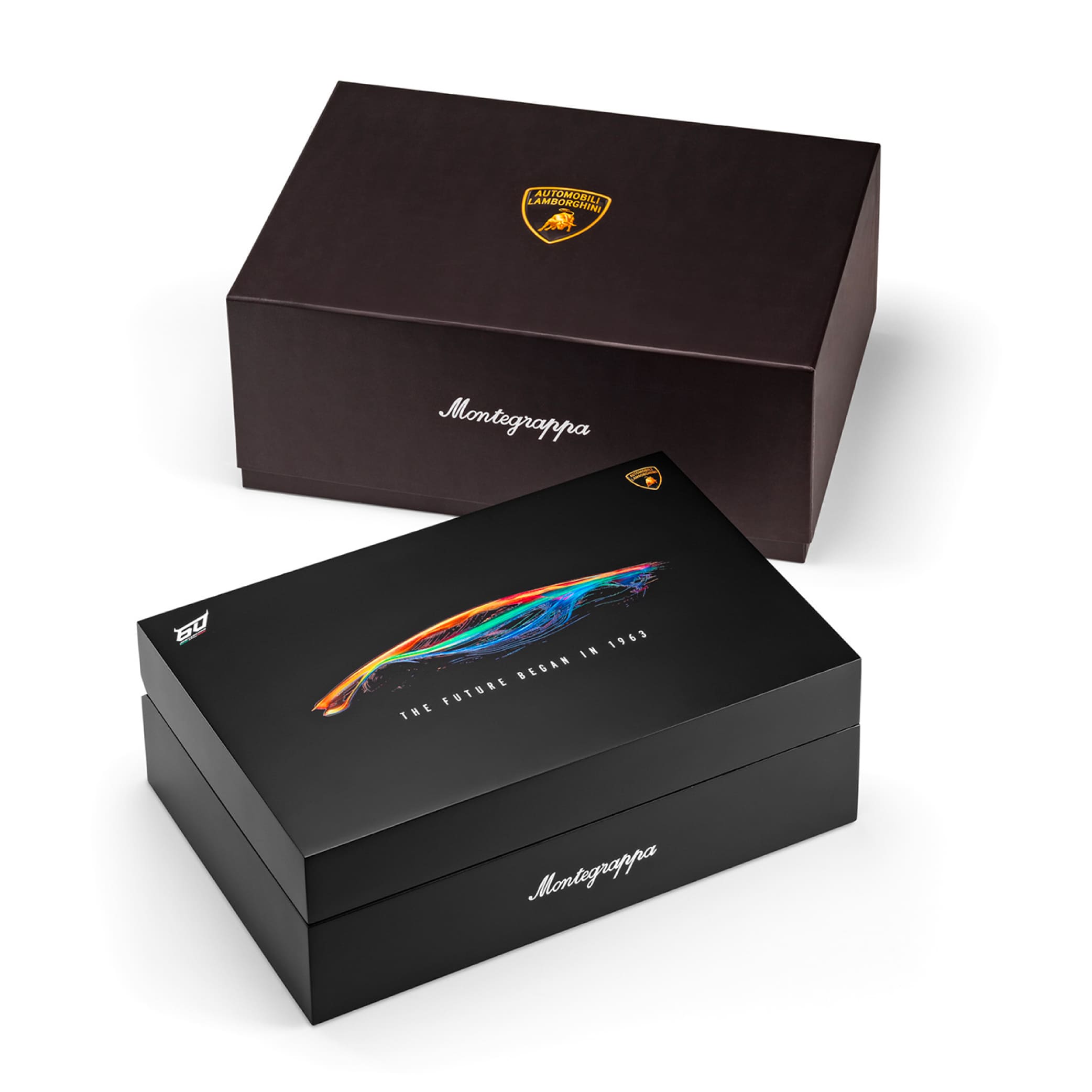 Penna stilografica Montegrappa Automobili Lamborghini 60° Grigio Titans in edizione limitata 